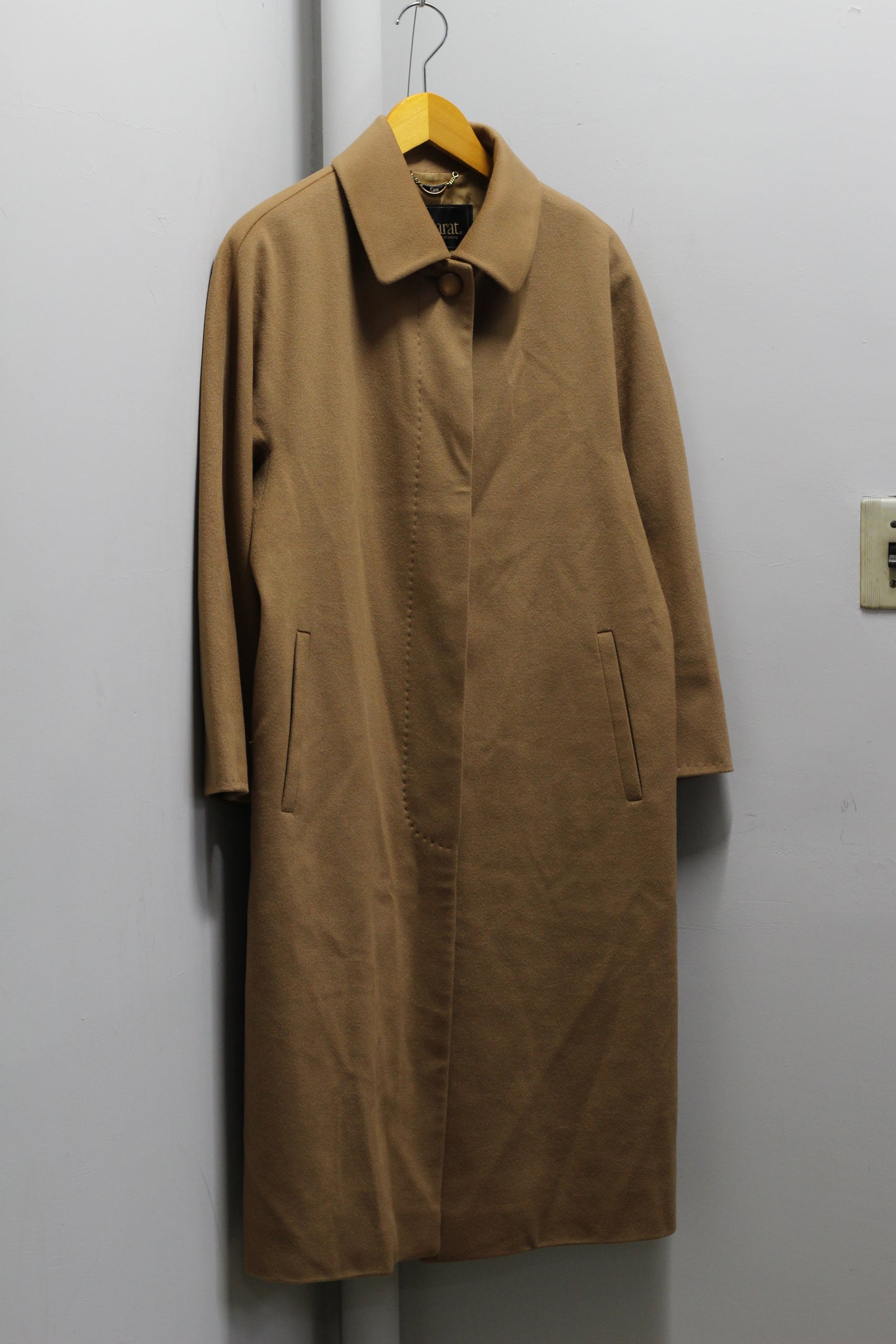 Women's Vintage Cashmere100% Camel Coat x2点