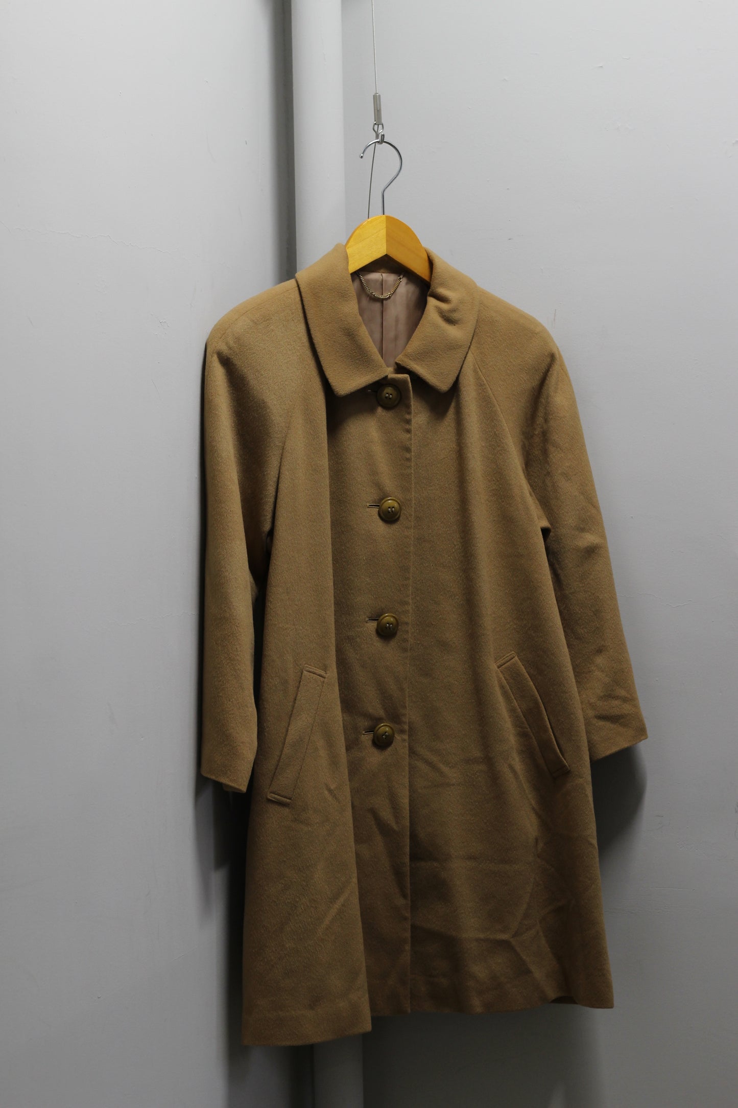 Women's Vintage Cashmere100% Camel Coat x2点
