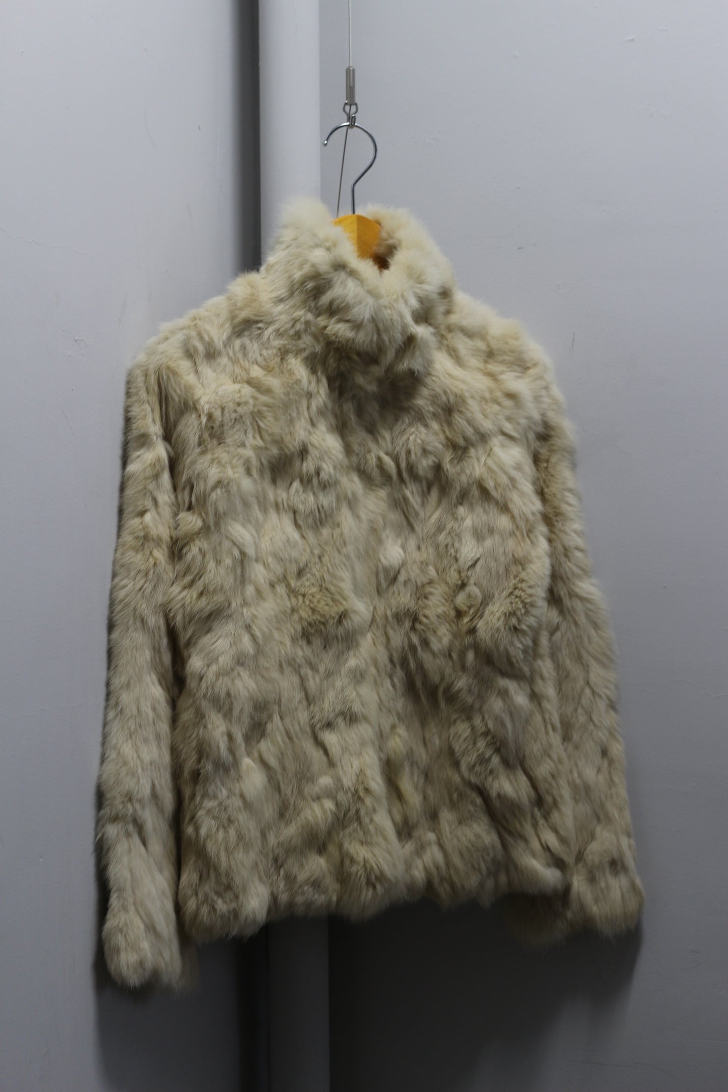 Women's Vintage White Rabbit Fur Jacket x2点