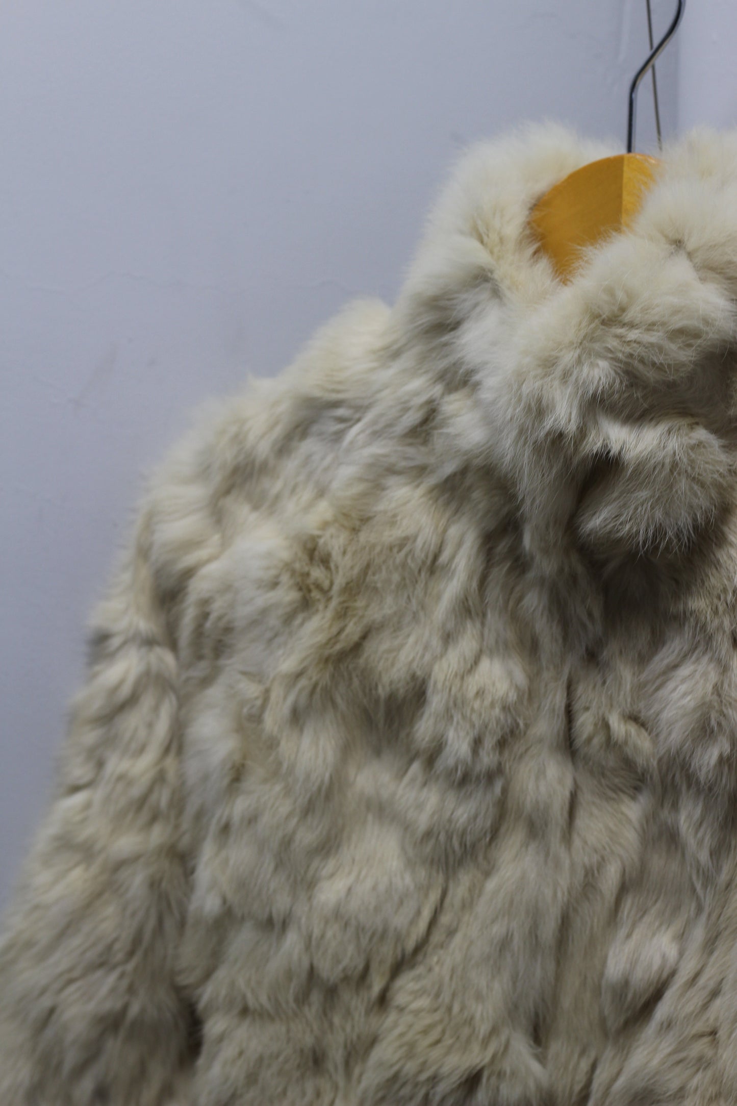 Women's Vintage White Rabbit Fur Jacket x2点