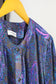 Vintage Blue Design Short Sleeve Blouse x5点