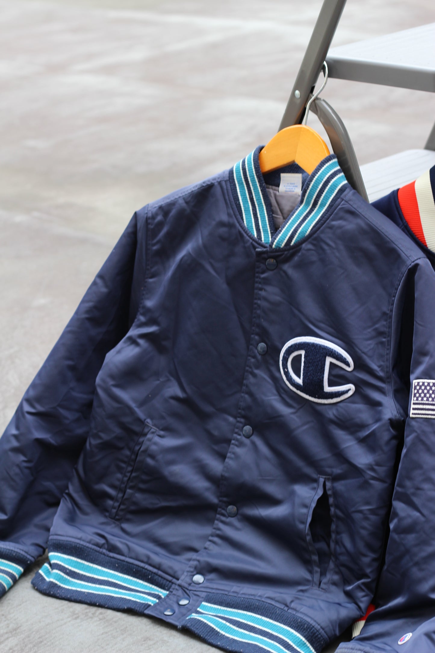 80-90's Champion & Rawlings Vintage stadium Jacket set x2点