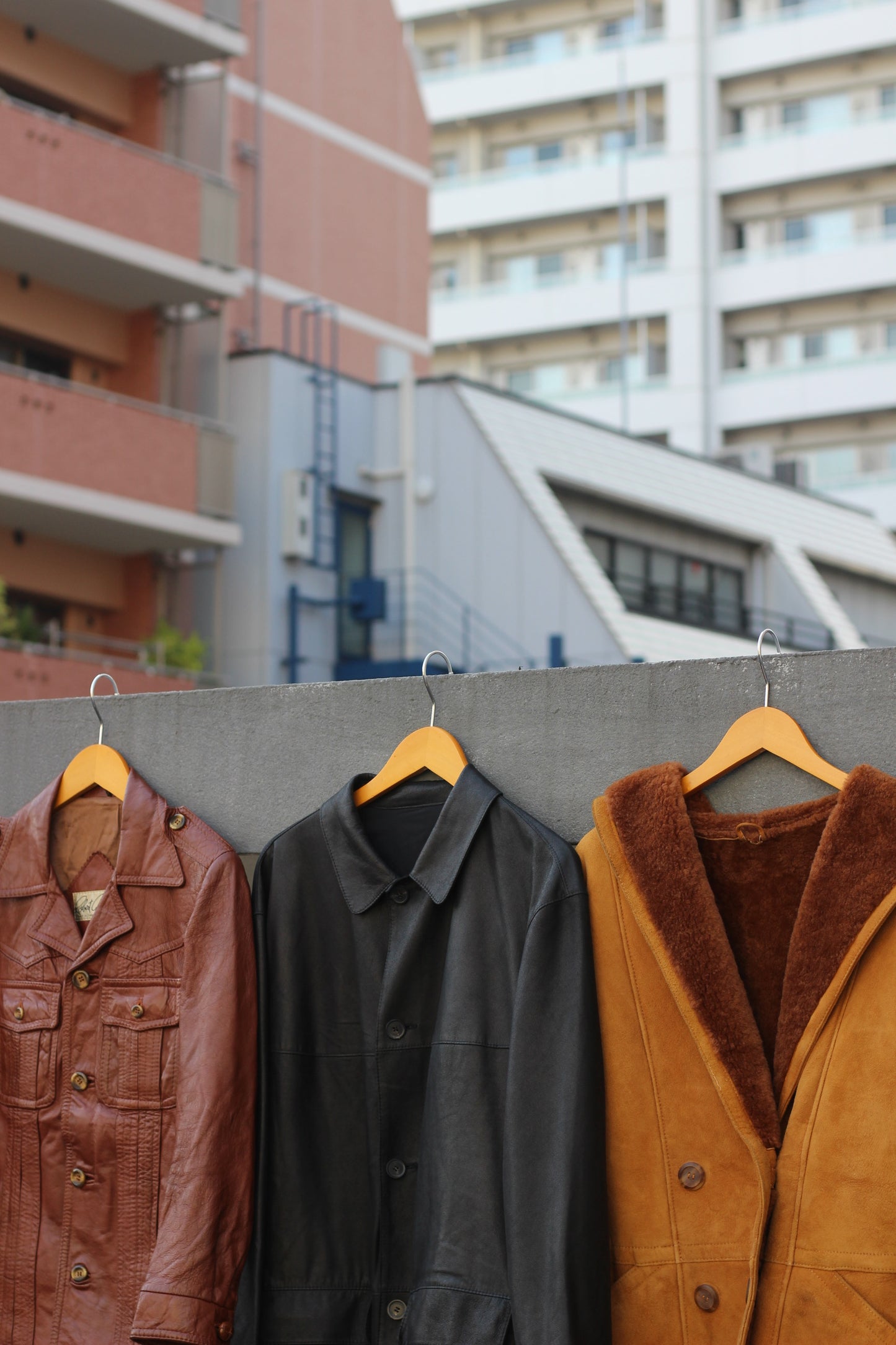 Men's Importe Vintage Leather Jacket x3点