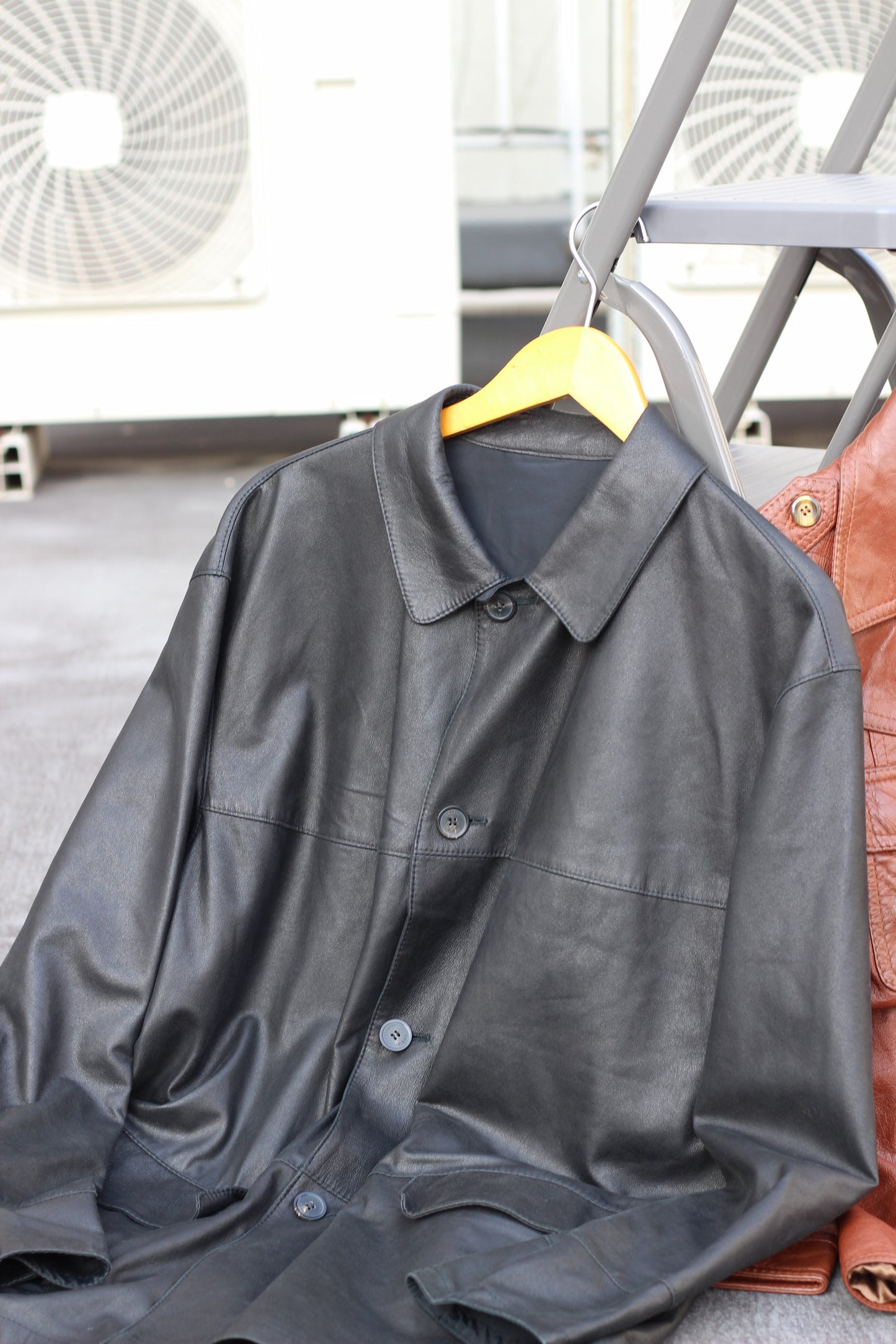Men's Importe Vintage Leather Jacket x3点