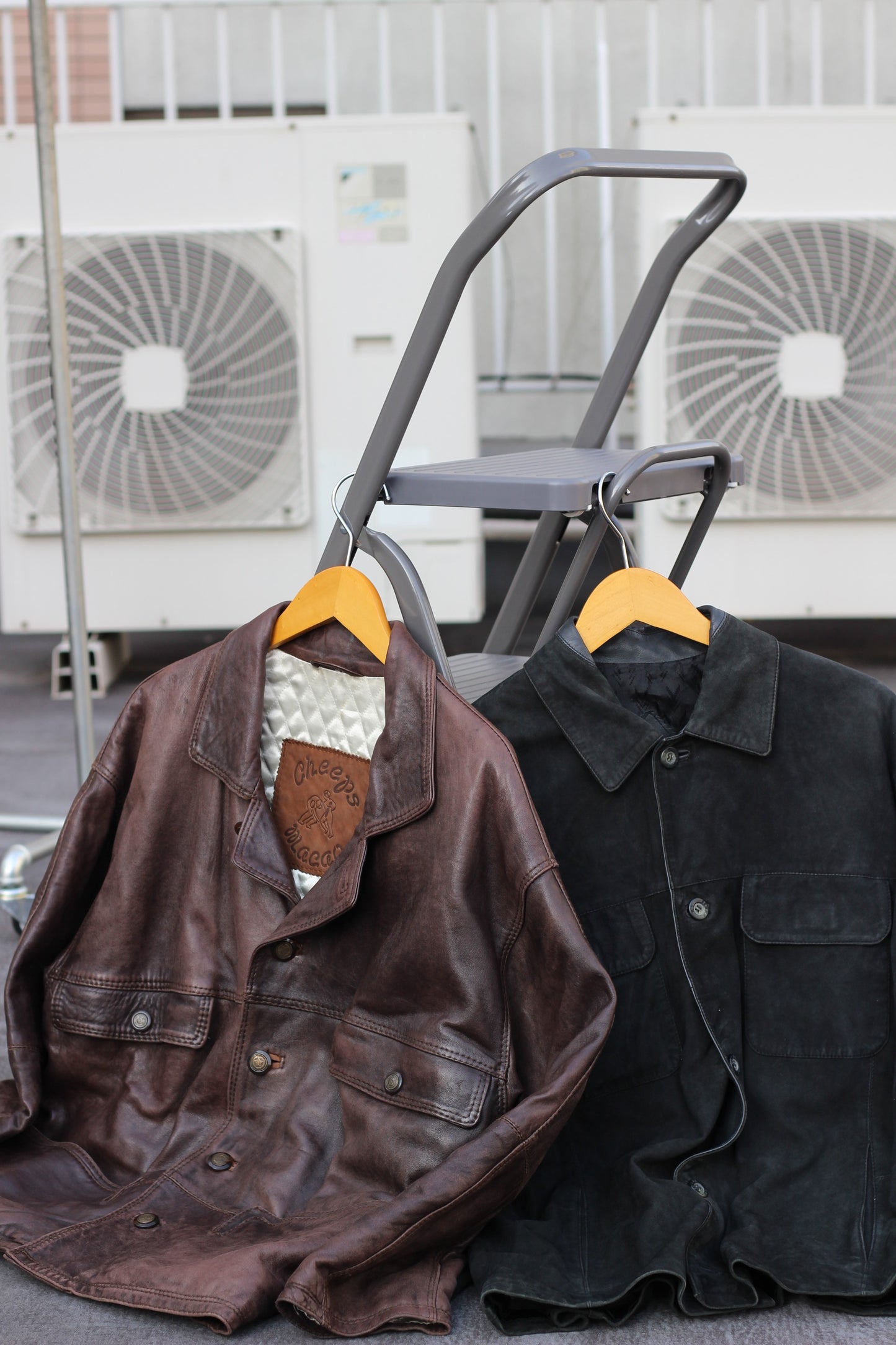 Men's Vintage Spanish Leather Jackets & Coats x3点