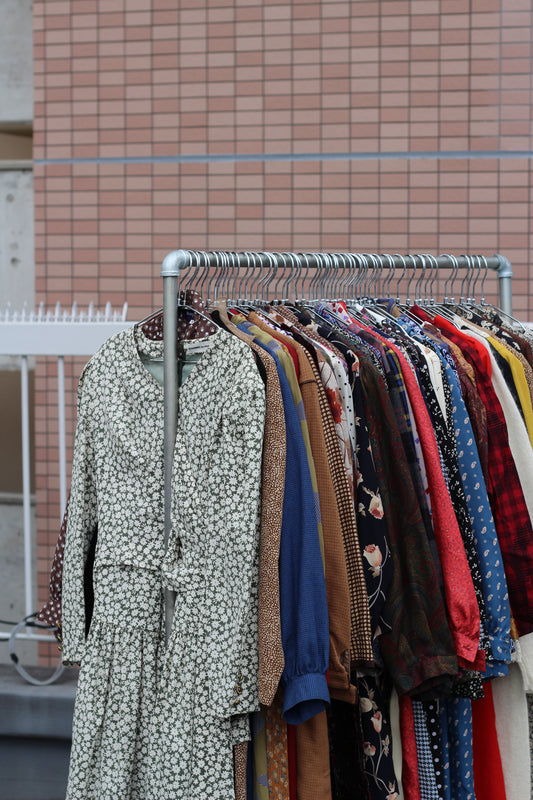 Women's Japan Vintage Design Long Sleeve Onepiece Bulk x53点