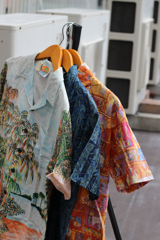 60-70's Made In Hawaii Men's Vintage Aloha Shirt set x3点