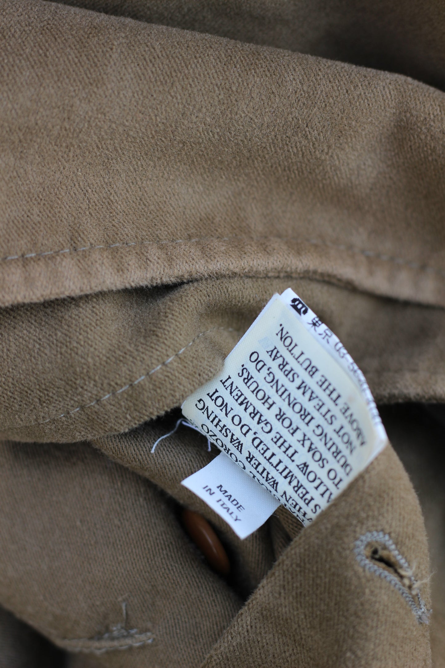 Men's Vintage Made In Italy Moleskine & Leather Jacket x2点