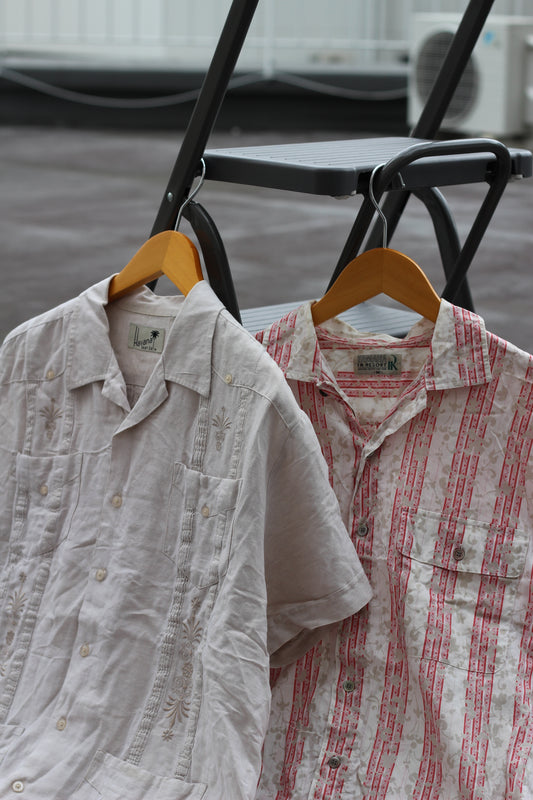 80-90's Men's Vintage Aloha Shirt set x2点