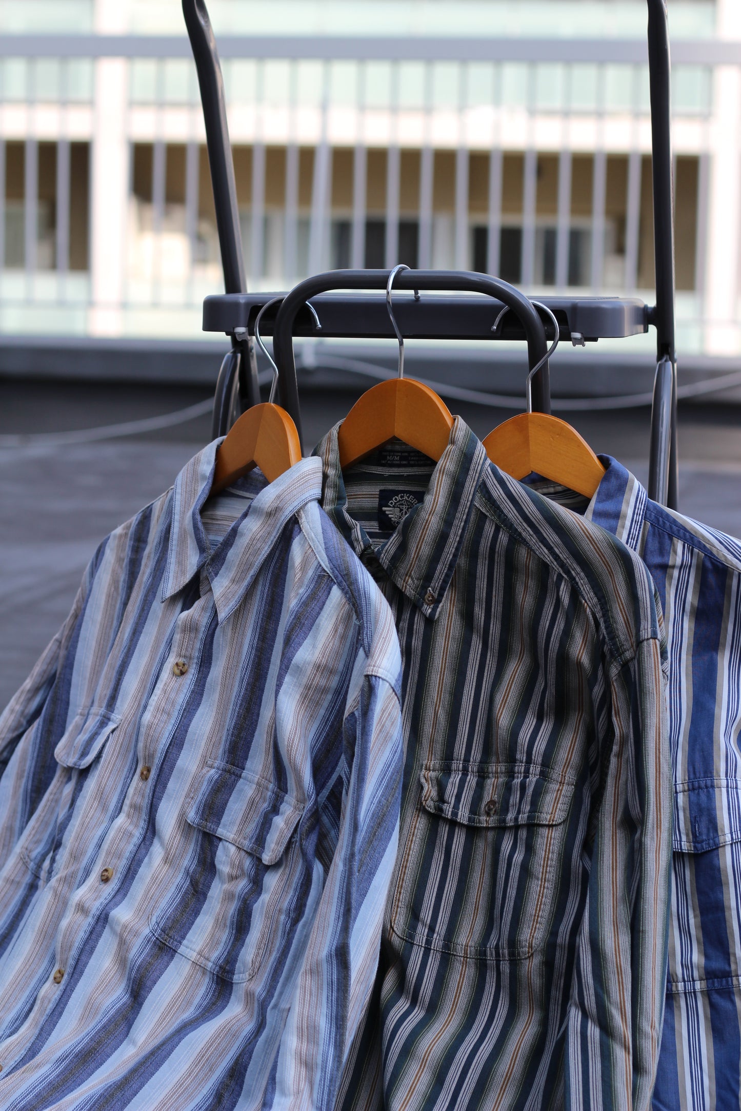 Men’s Vintage Stripe Long Sleeve Shirt x3点