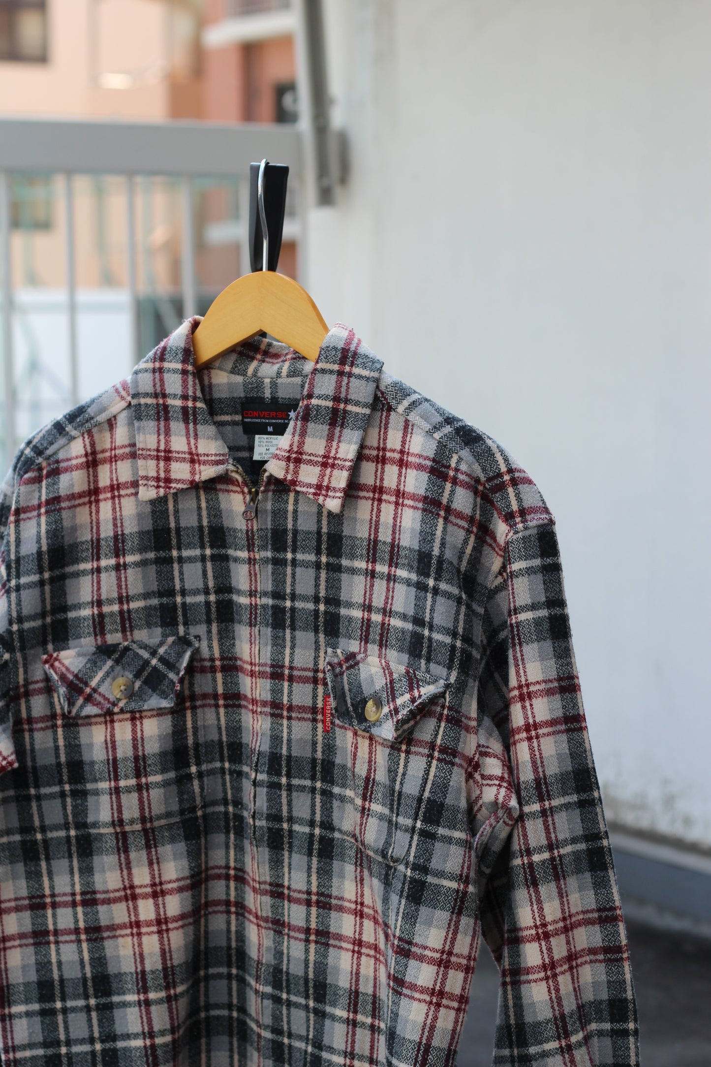 90's Men’s Vintage Wrangler&Converse Flannel Shirt x2点