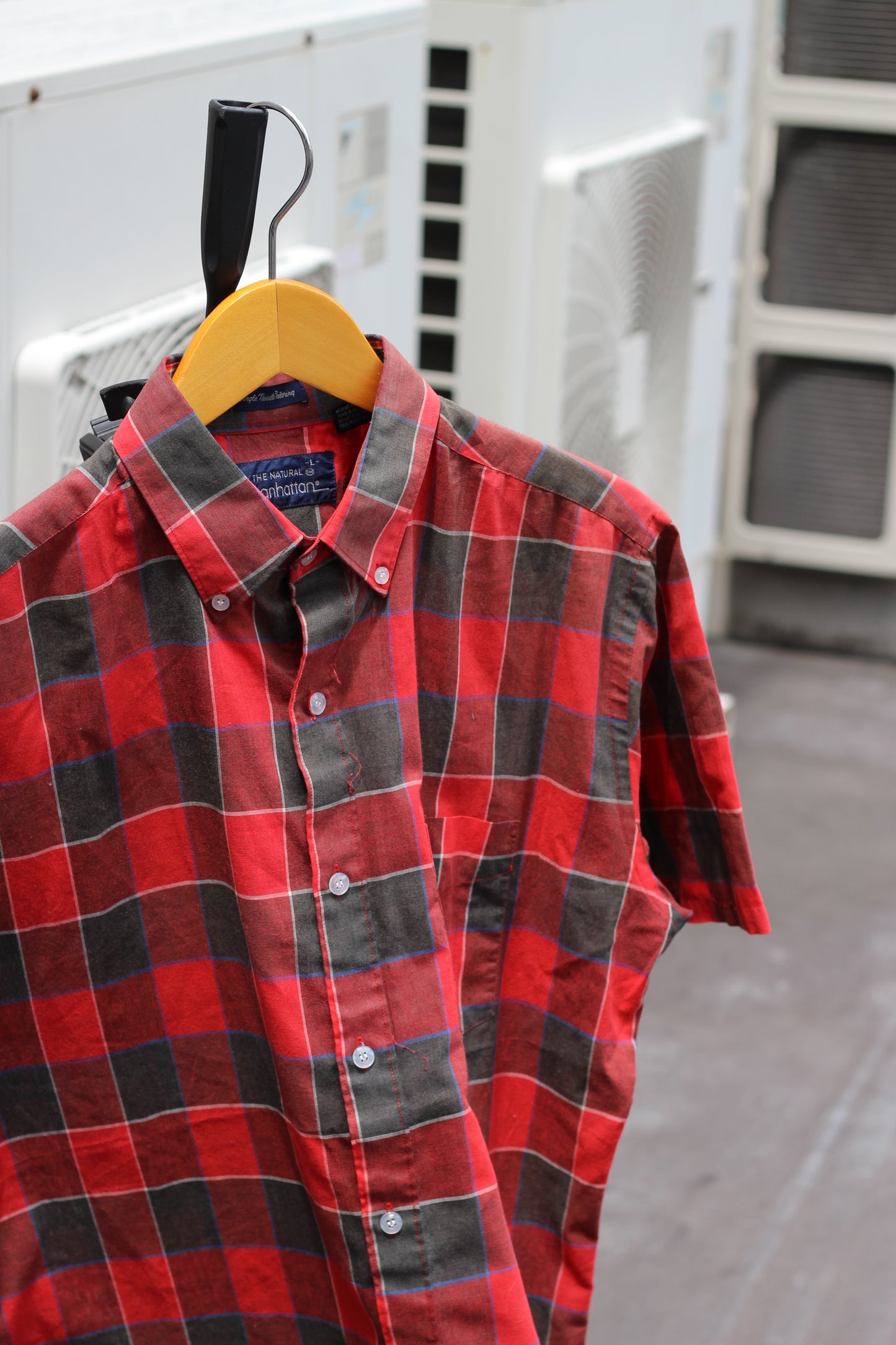 90's Men's Vintage Check Short Sleeve Shirt set x3点