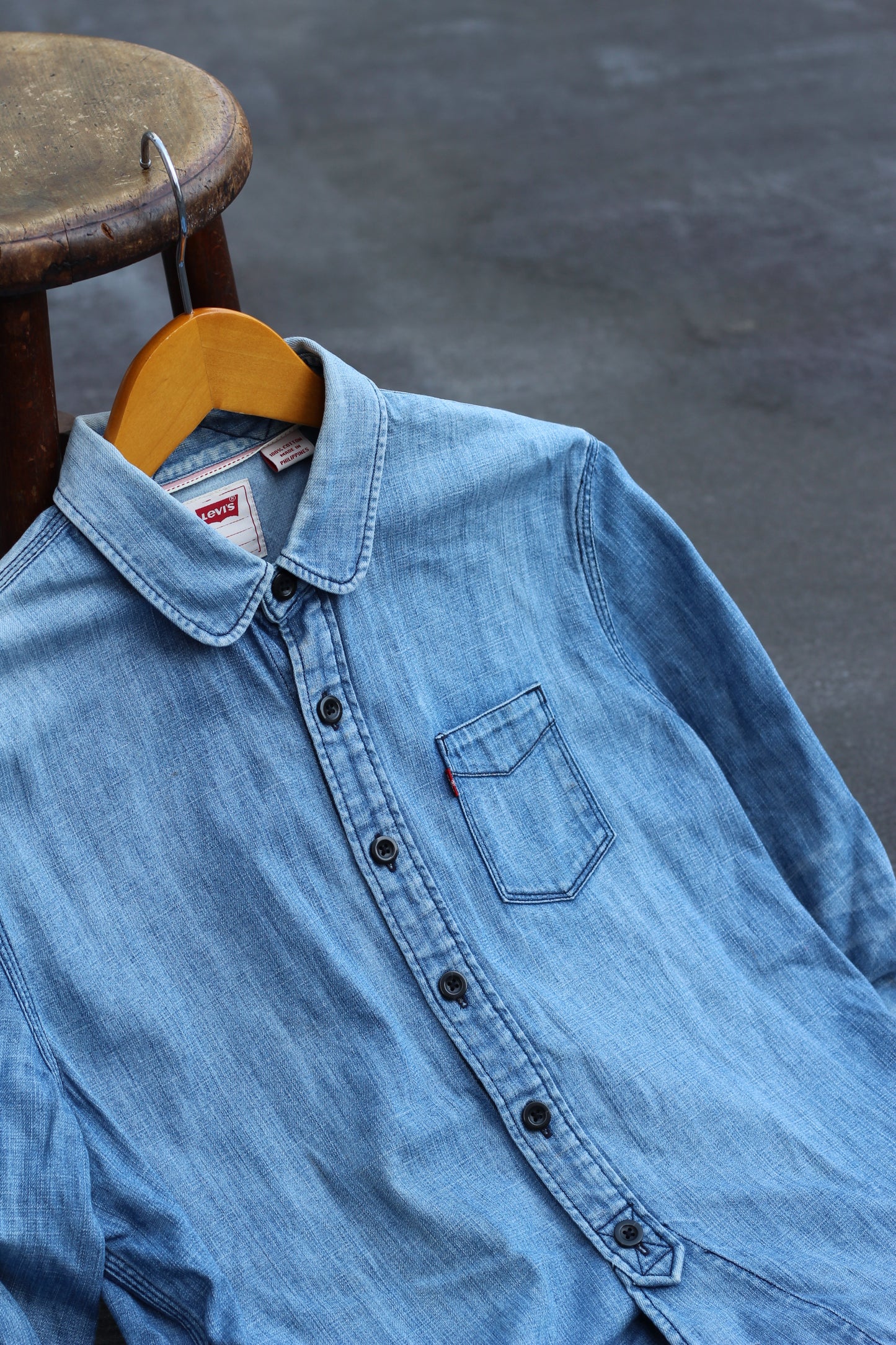 Men's Vintage Denim Shirt x3点