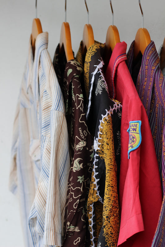 Men's American Style & Vintage Design Short Sleeve Shirt x7点