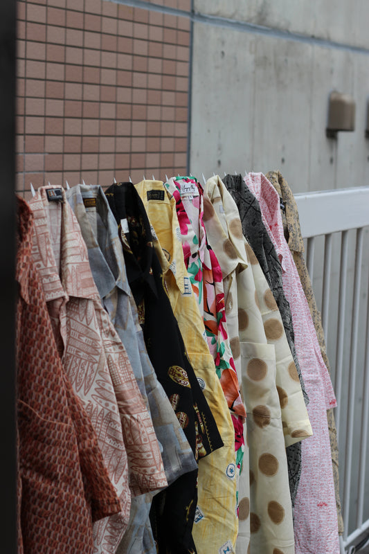 90's Men's Vintage All-Over Print Short Sleeve Shirt set x10点