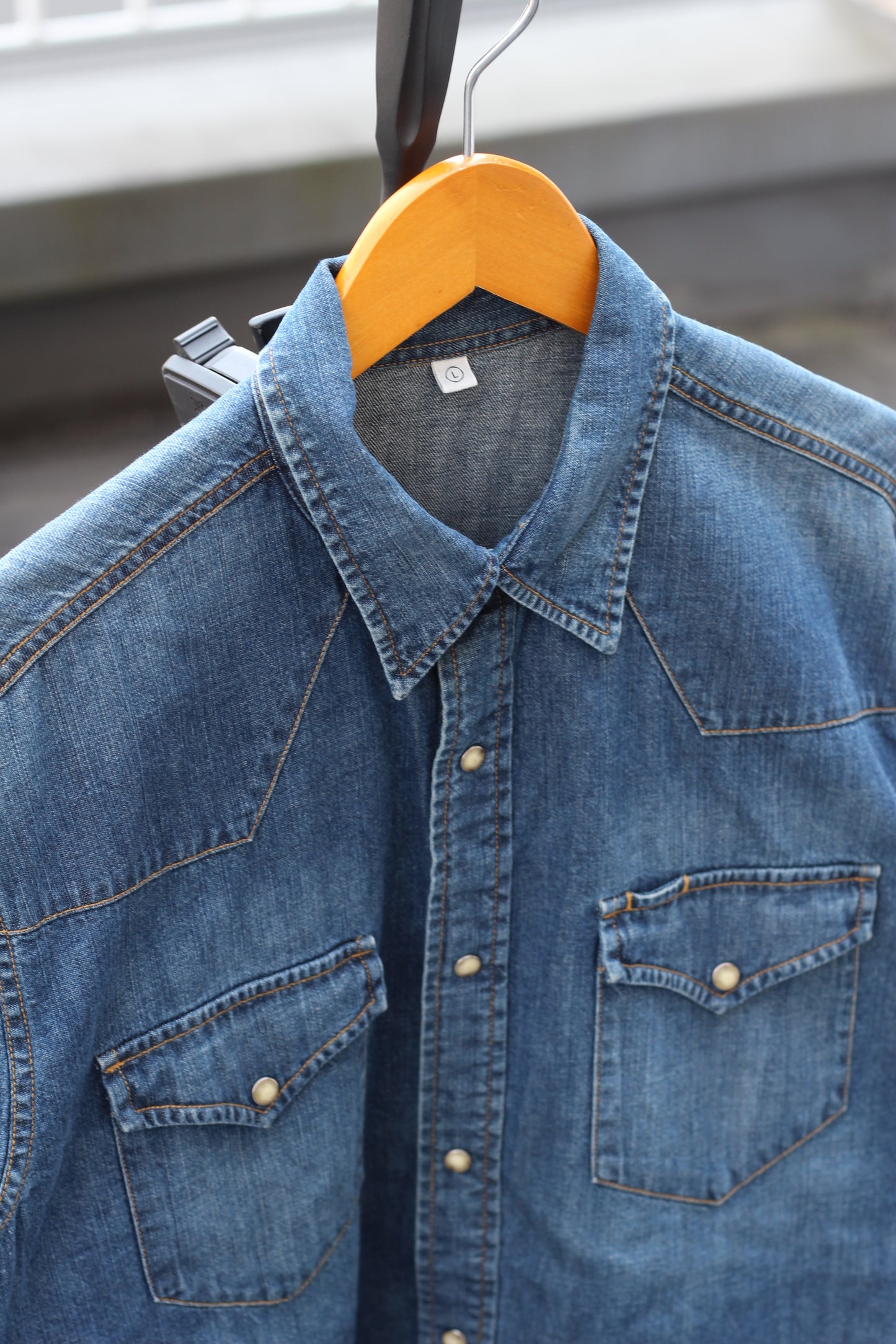 Men's Vintage Denim Shirt x3点