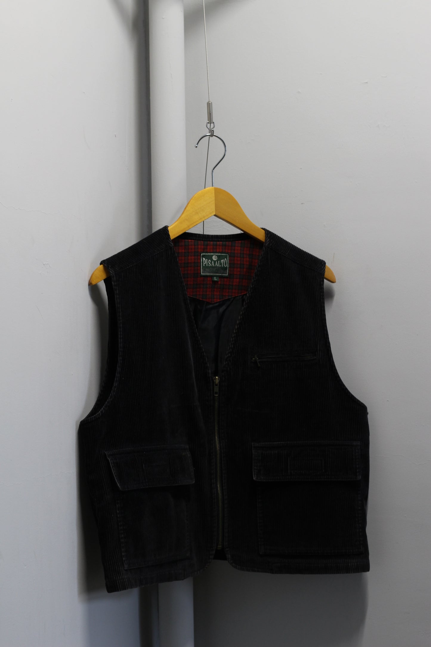 Men’s Vintage Leather & Corduroy Vest x2点