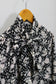 Vintage Black Flower Short Sleeve Blouse x4点
