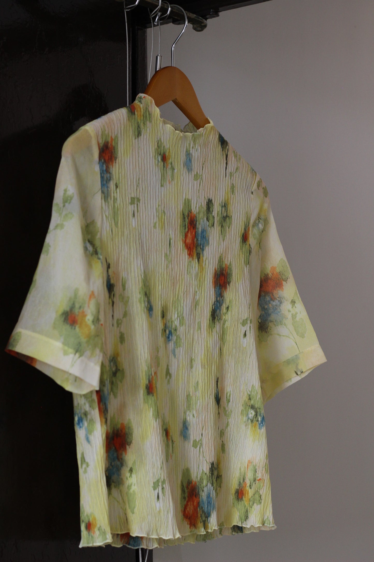 Vintage Flower Short Sleeve Blouse x4点