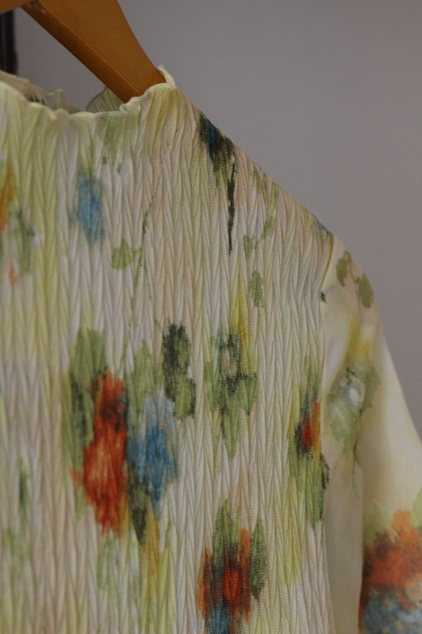 Vintage Flower Short Sleeve Blouse x4点