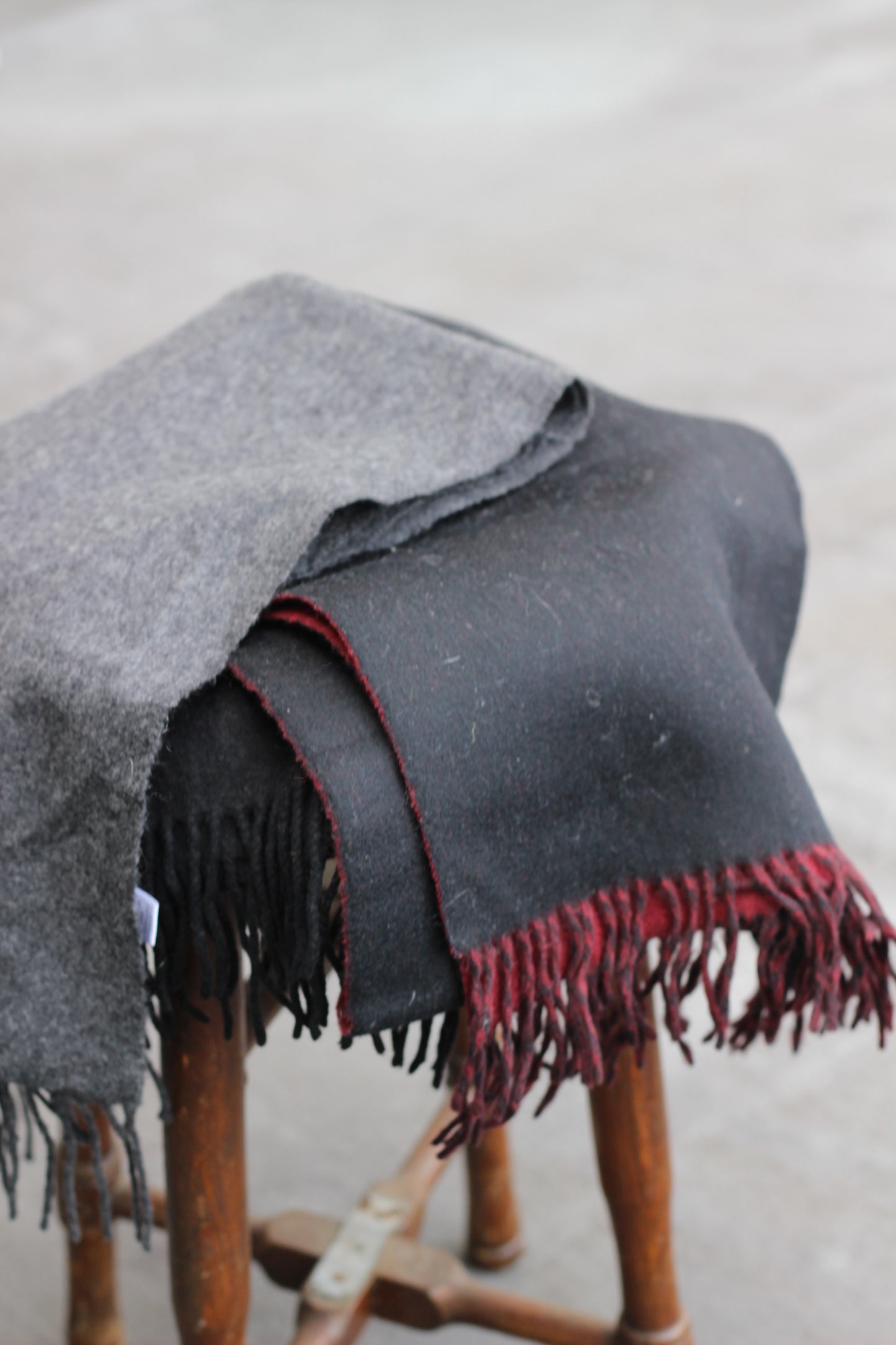 100% Cashmere Black Muffler x3点