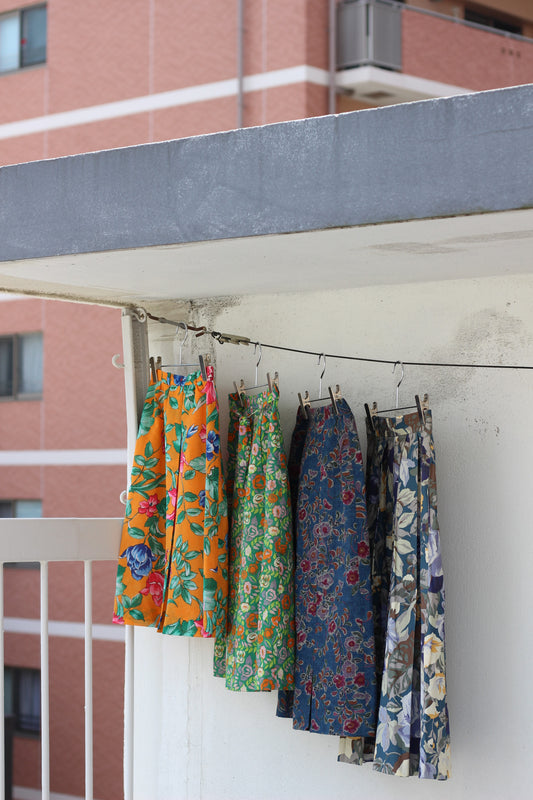Vintage Retro Flower Skirt x4点