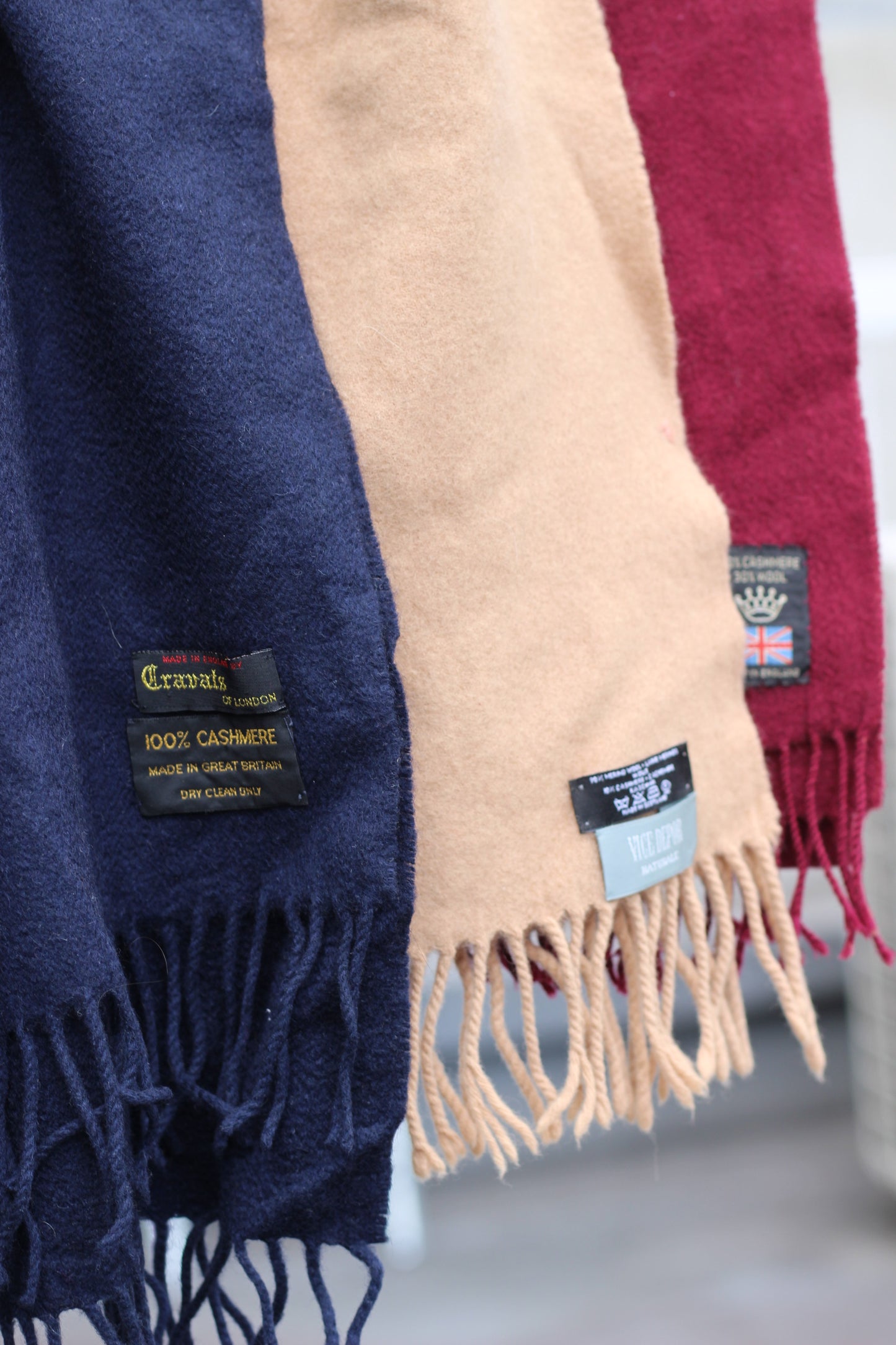 Made In Scotland & England Cashmere & Wool Muffler x4点