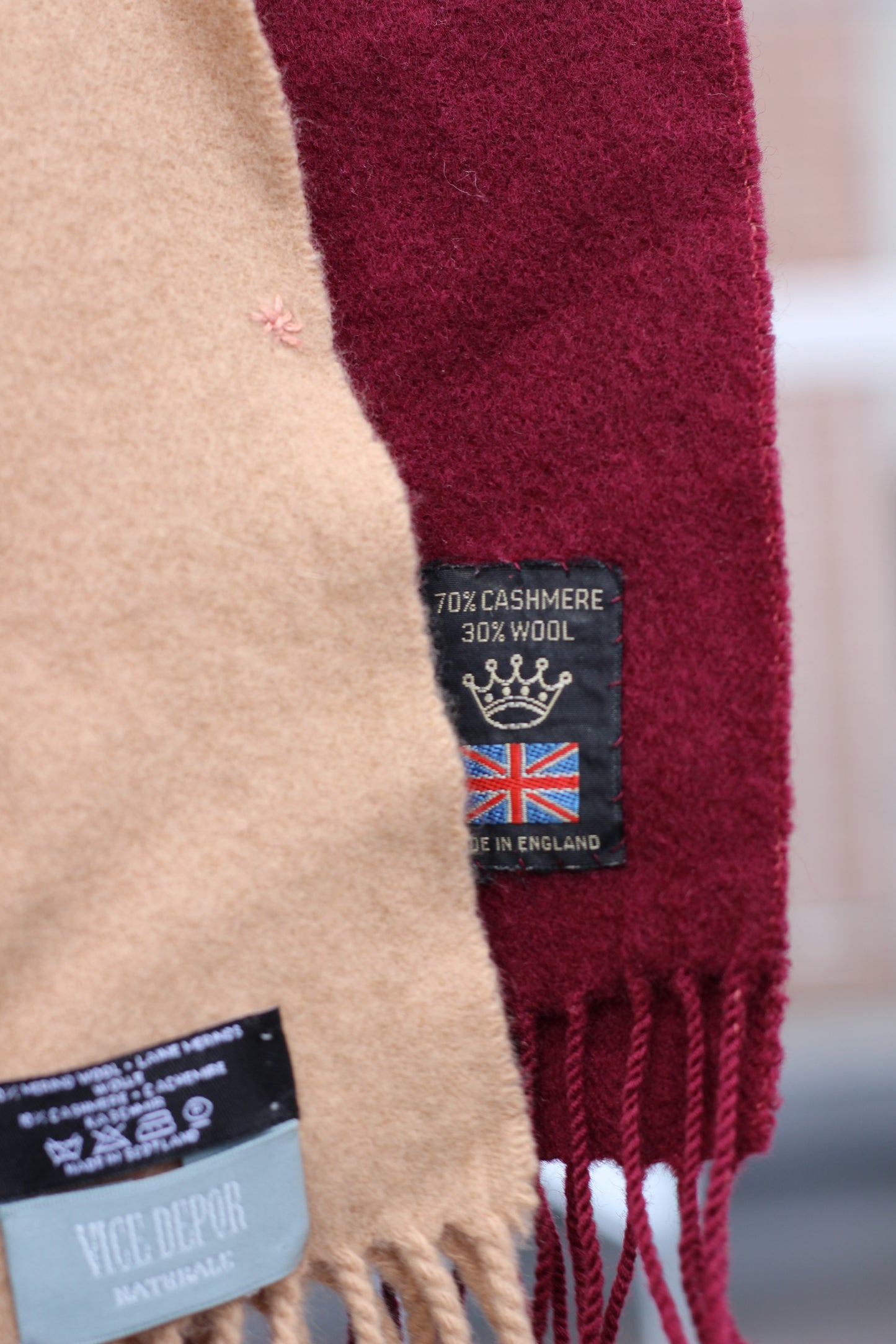 Made In Scotland & England Cashmere & Wool Muffler x4点