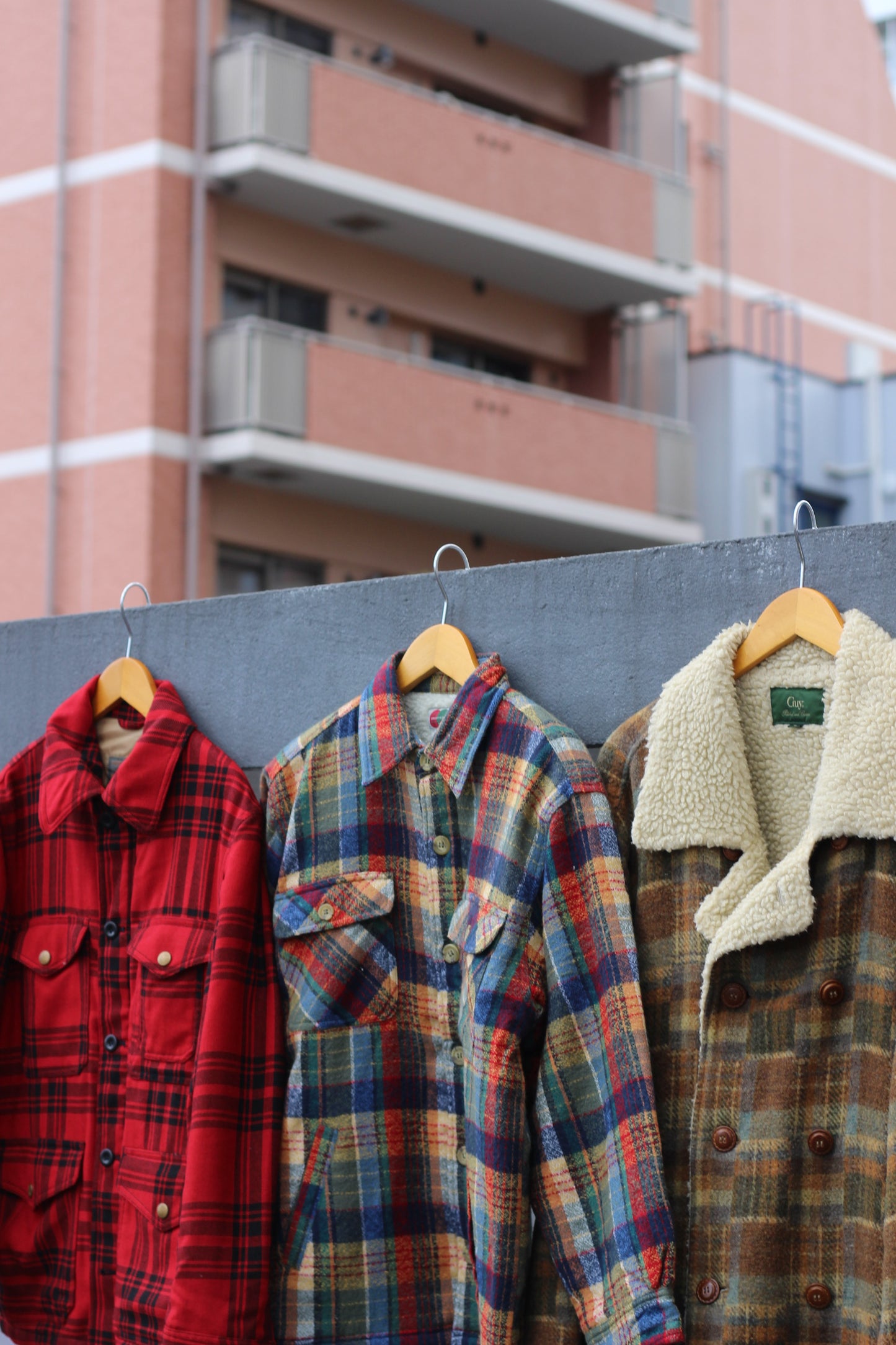 Men's Check Design Outerwear x3点