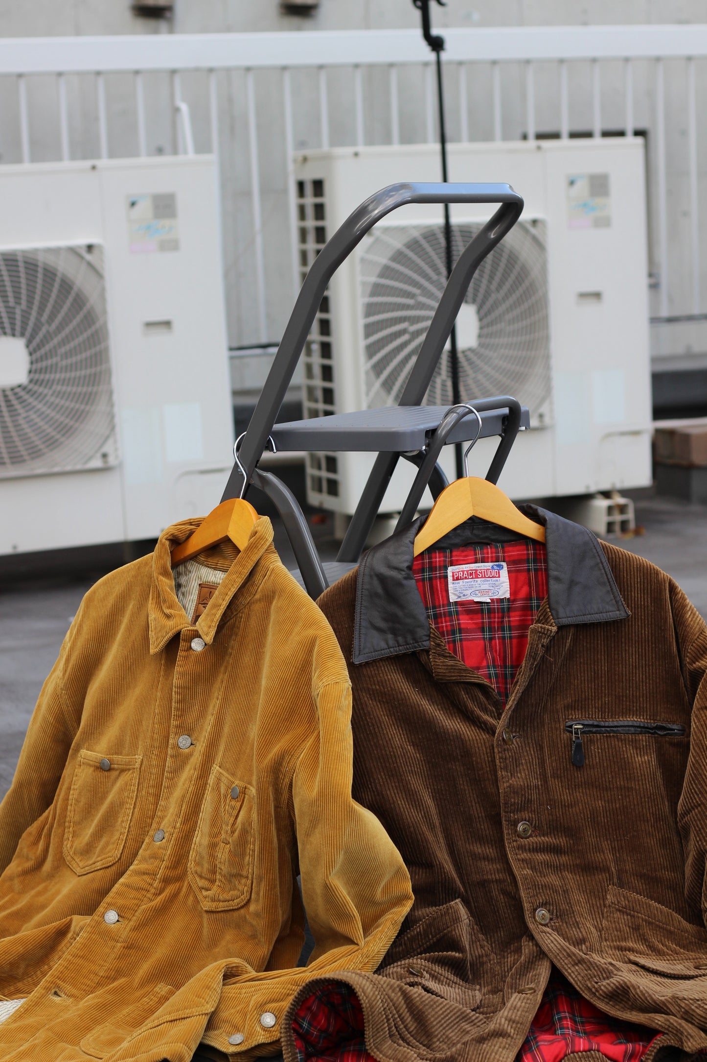 Men's Corduroy & Leather Hunting Jacket x3点