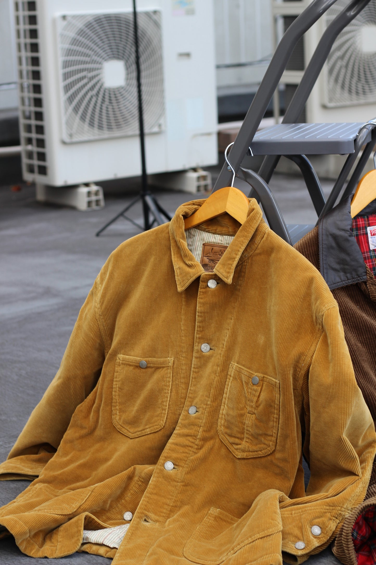 Men's Corduroy & Leather Hunting Jacket x3点