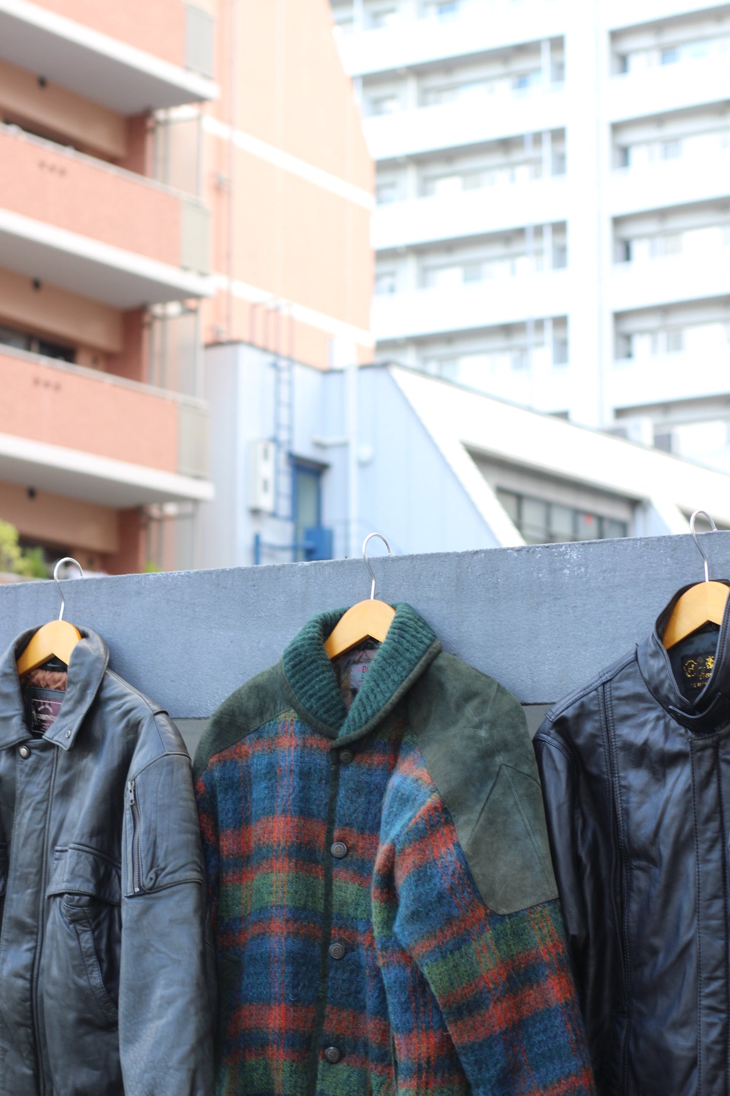 Men's Vintage Short Leather Jacket x4点