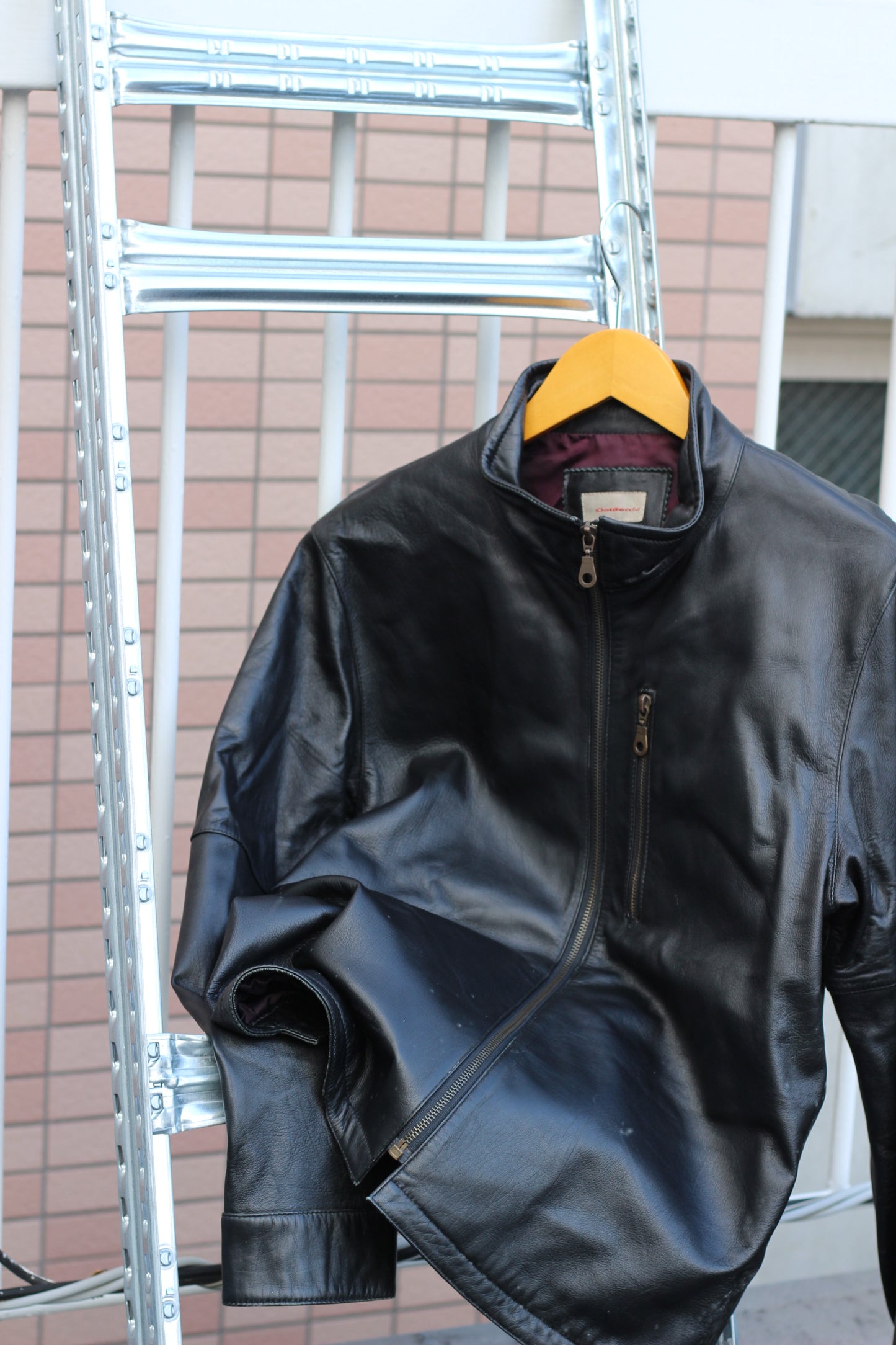 Men's Vintage Short Leather Jacket x4点