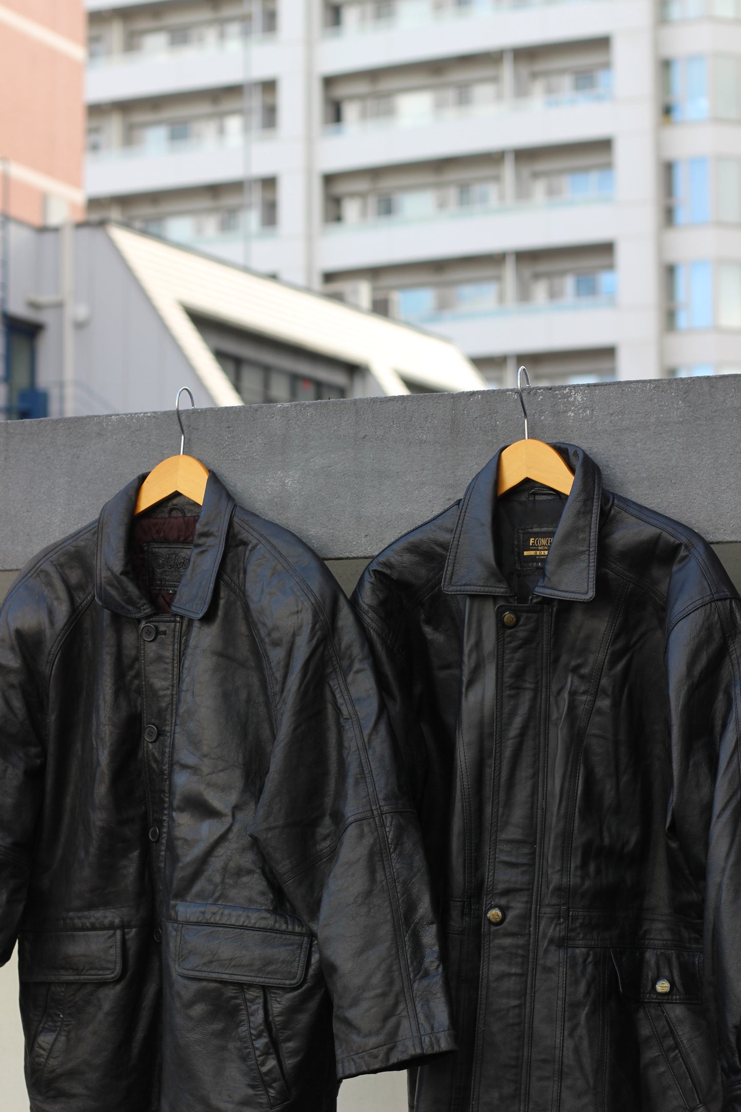 Men's Vintage Utility Leather Jacket x6点