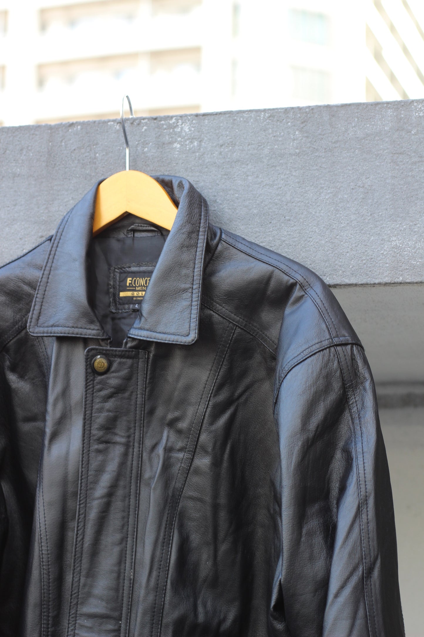 Men's Vintage Utility Leather Jacket x6点