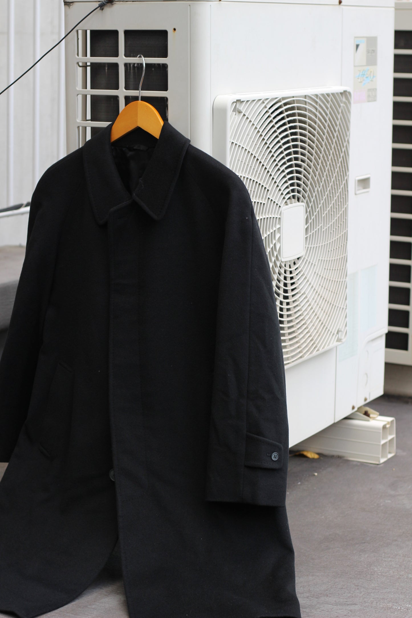 Men's 100% Cashmere Black Long Coat x5点