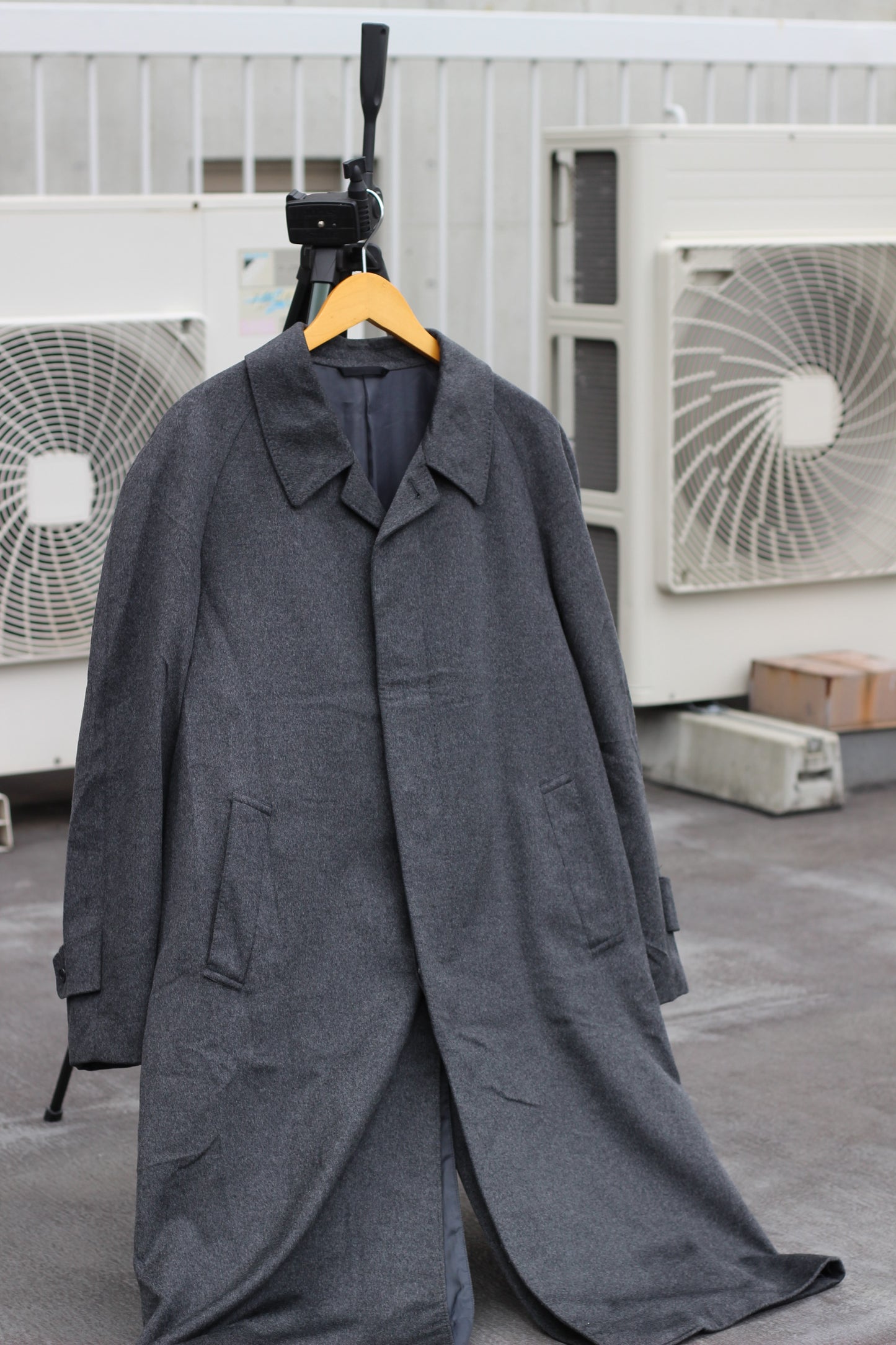 Men's 100% Cashmere Gray Coat x4点
