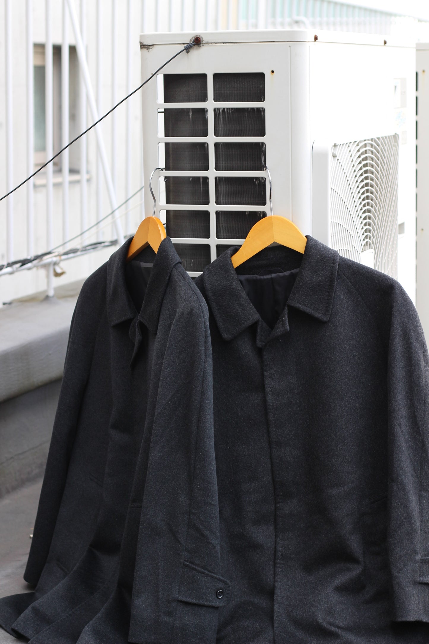 Men's 100% Cashmere Gray Coat x4点