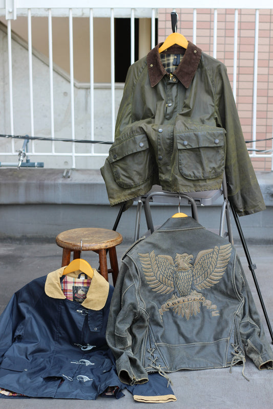 Barbour & Leather Jackets & Fireman Jackets x3点