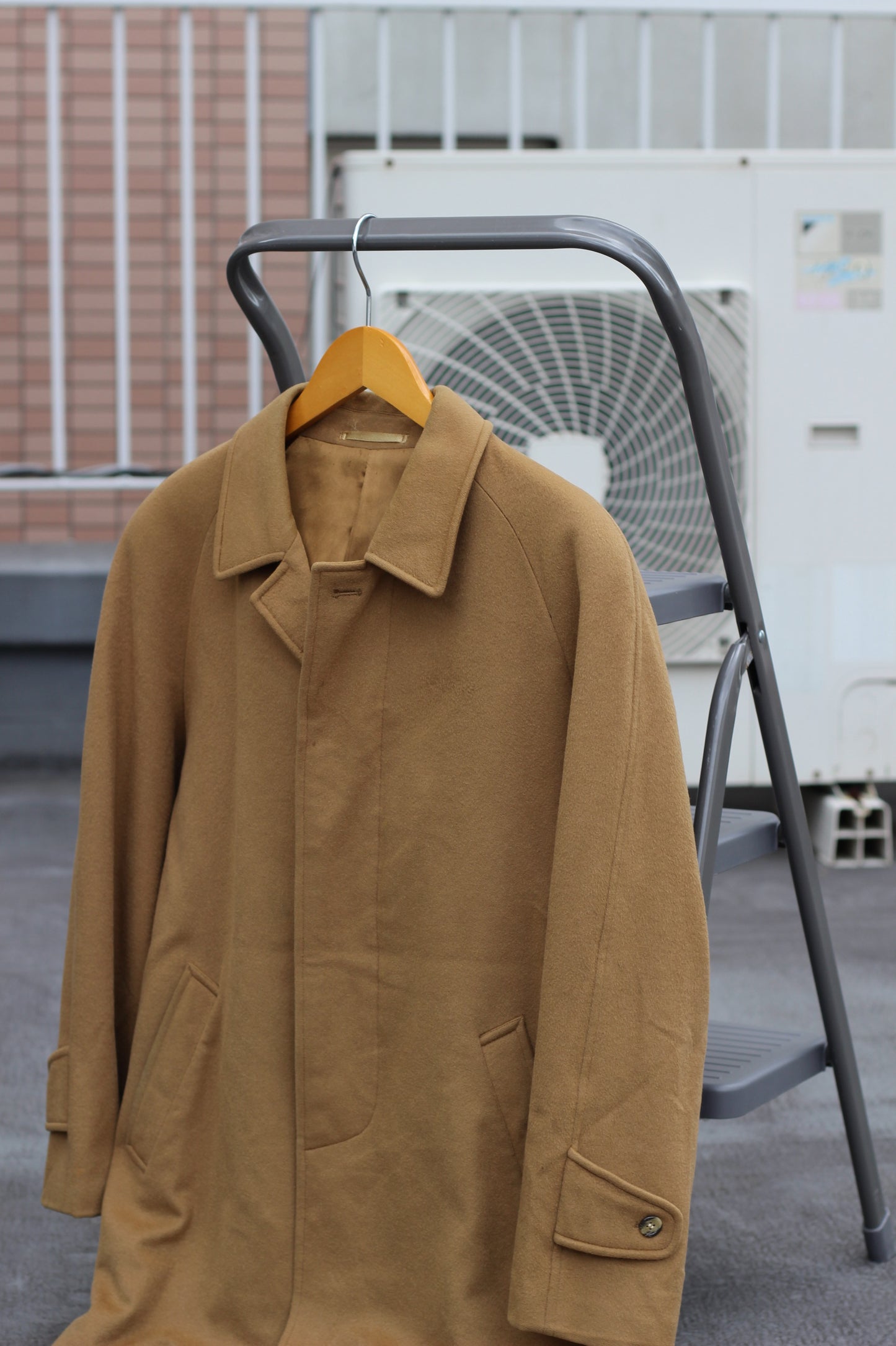 Men's 100% Cashmere Camel Coat x2点