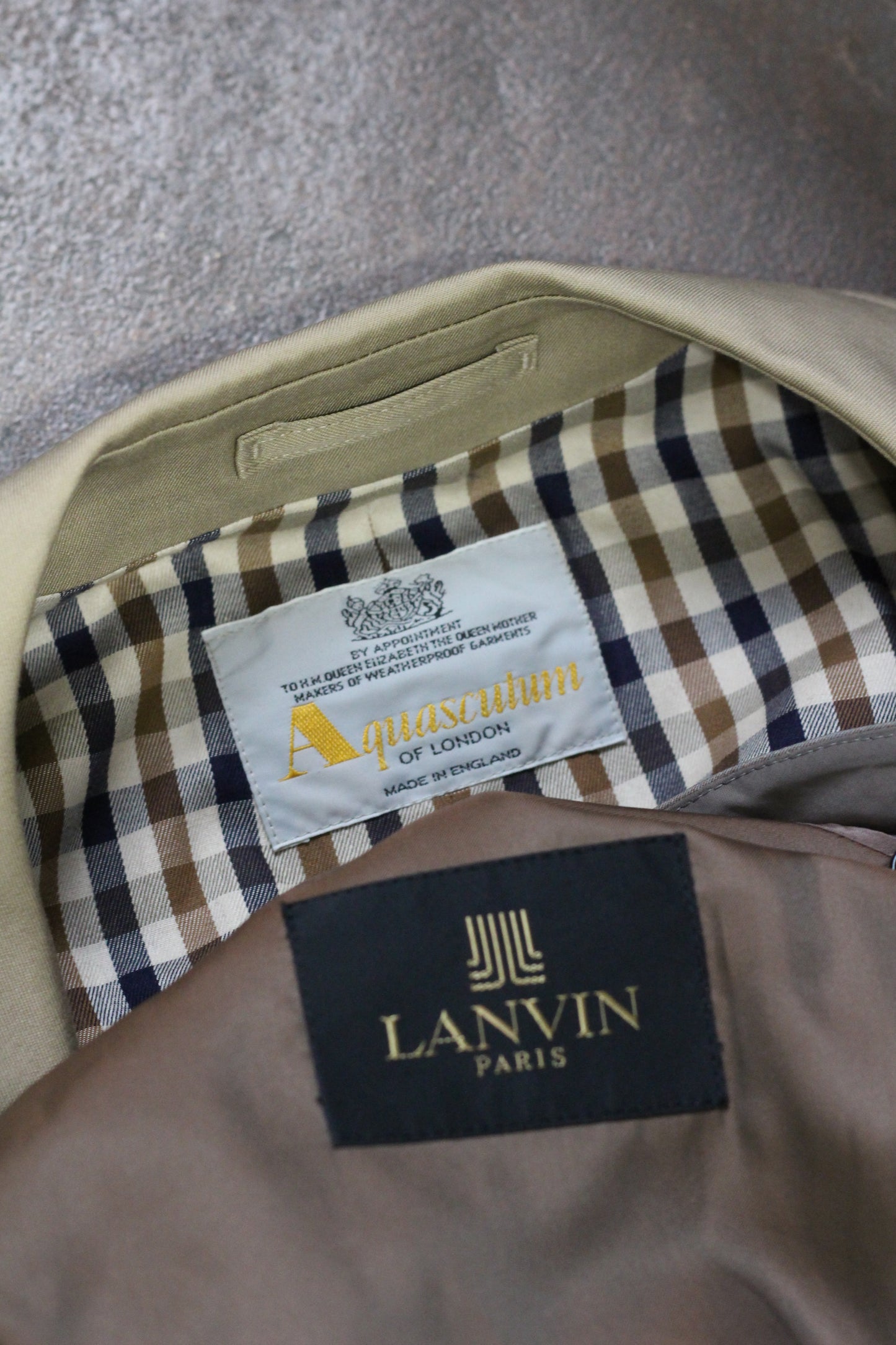 LANVIN & Aquascutum Balmacaan Coat x2点
