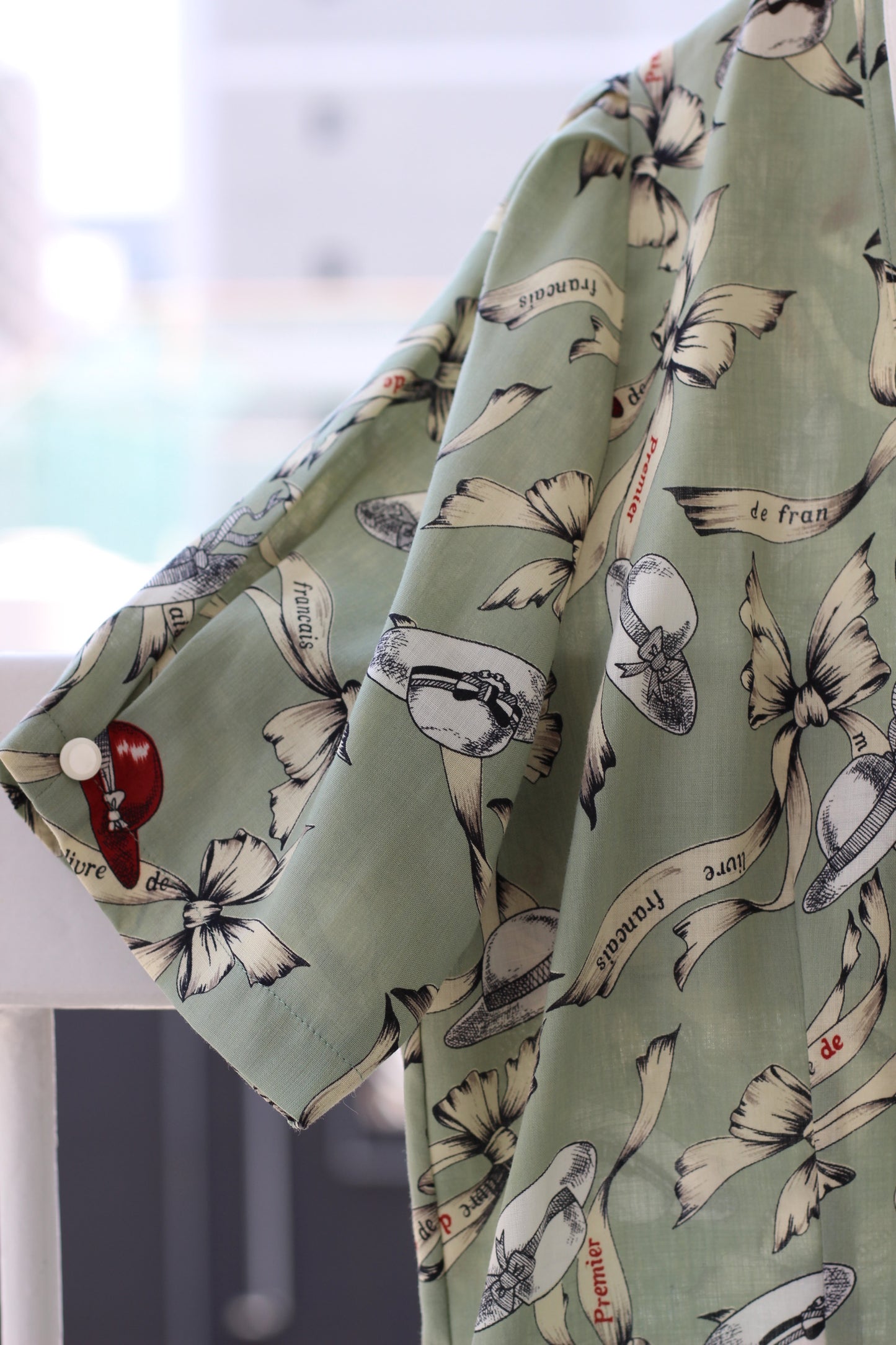 Vintage Design Short Sleeve Blouse x9点