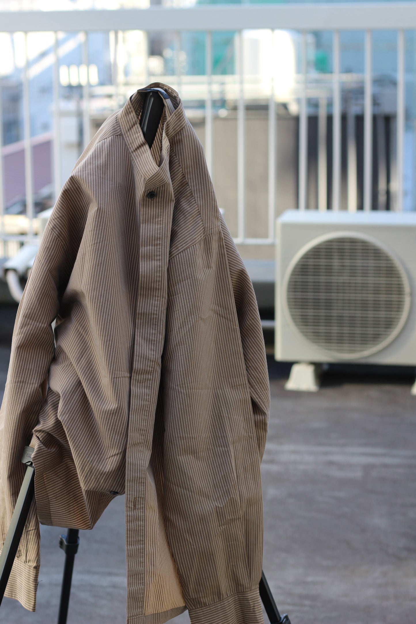 90's allegri Band Collar Long Sleeve Shirt x2点