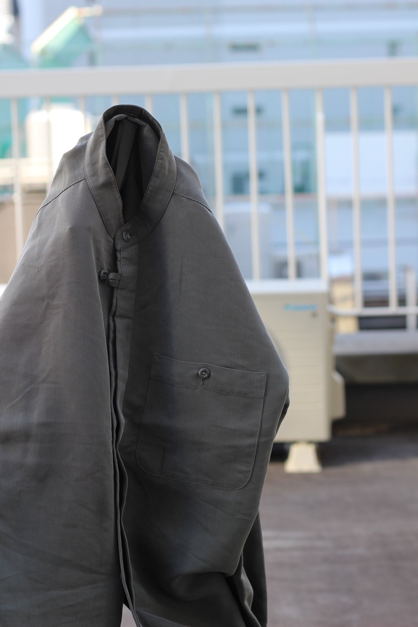 90's allegri Band Collar Long Sleeve Shirt x2点