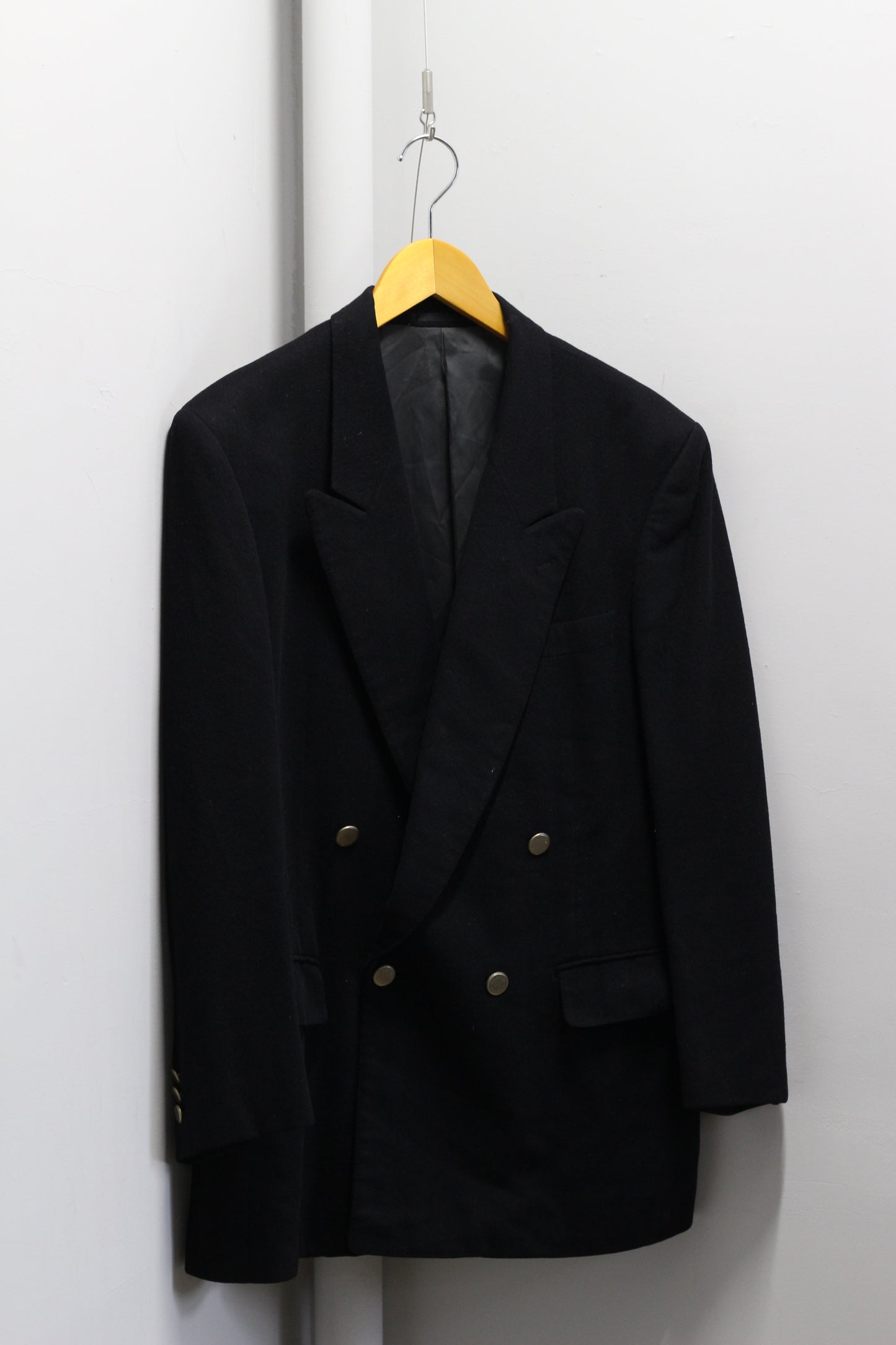 Men's brand & High-Grade Silver Button Double-Breasted Tailored Jacket x2点