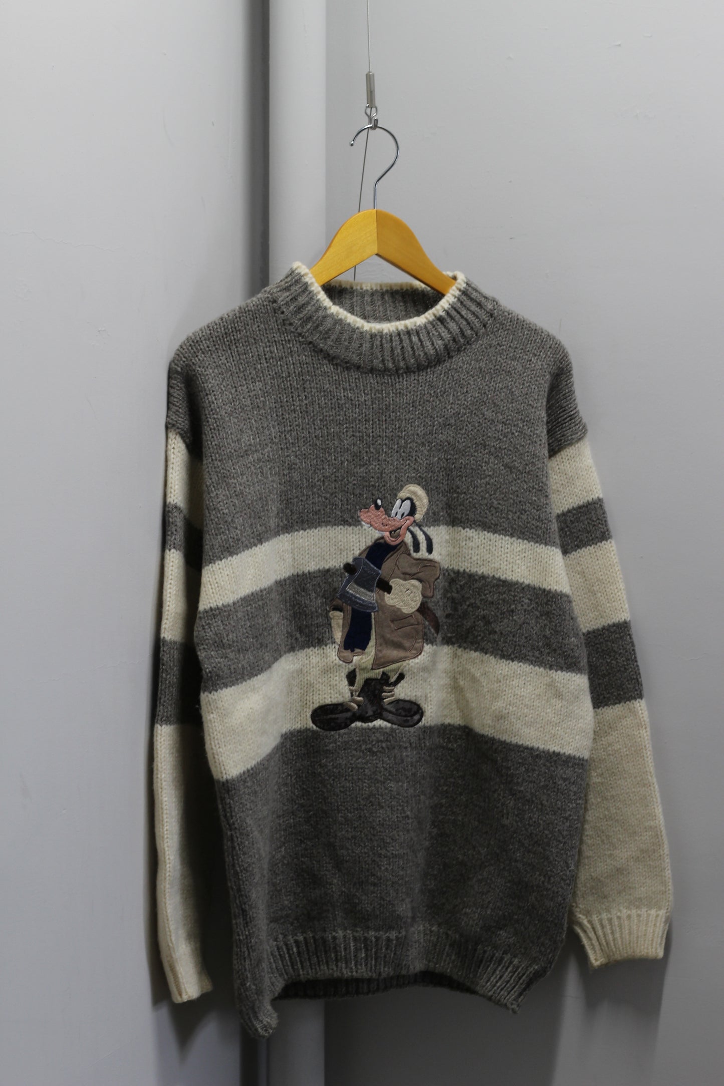 90S Vintage Disneyland Paris Character Design Knit x2点
