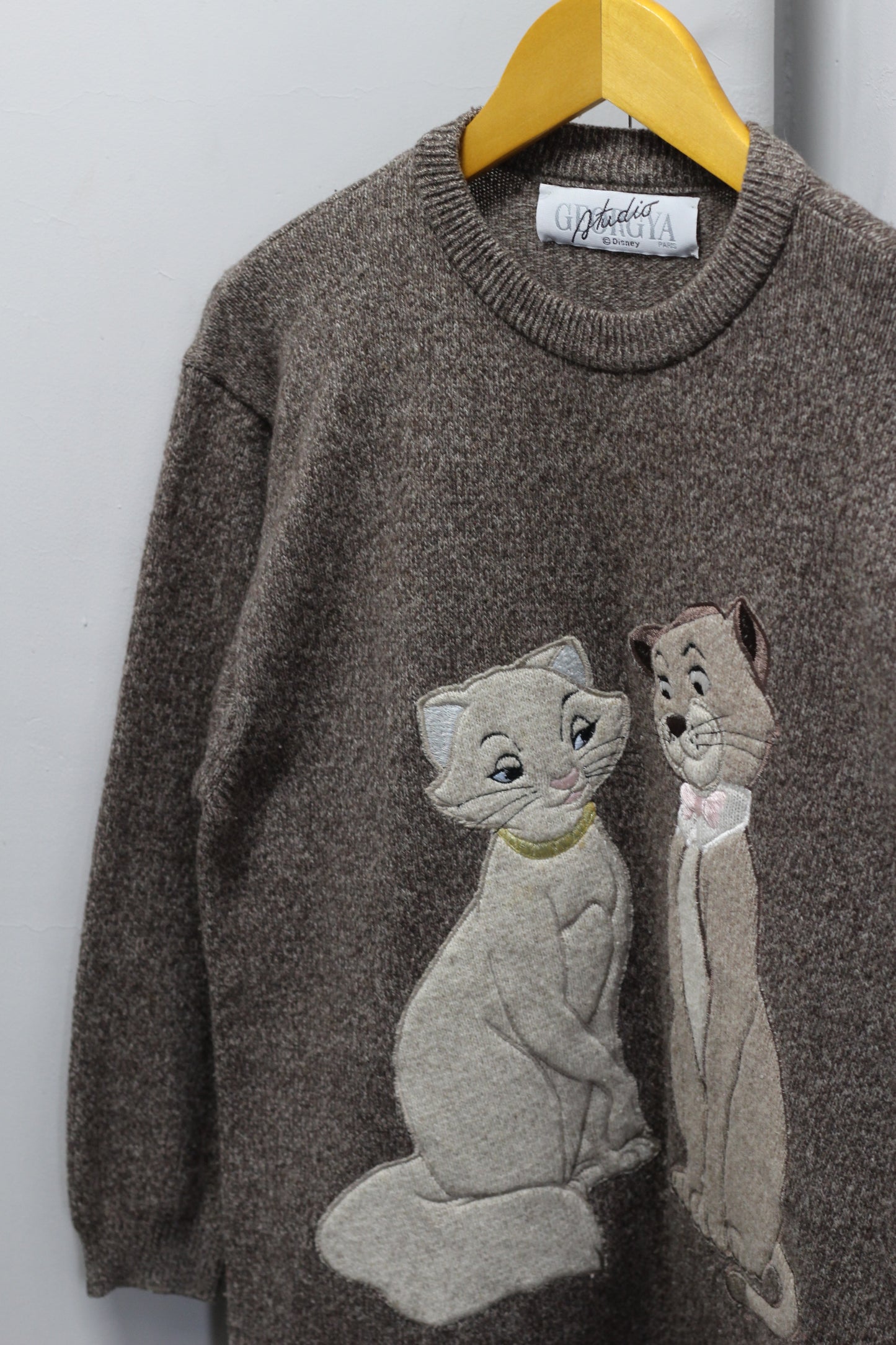 90S Vintage Disneyland Paris Character Design Knit x2点