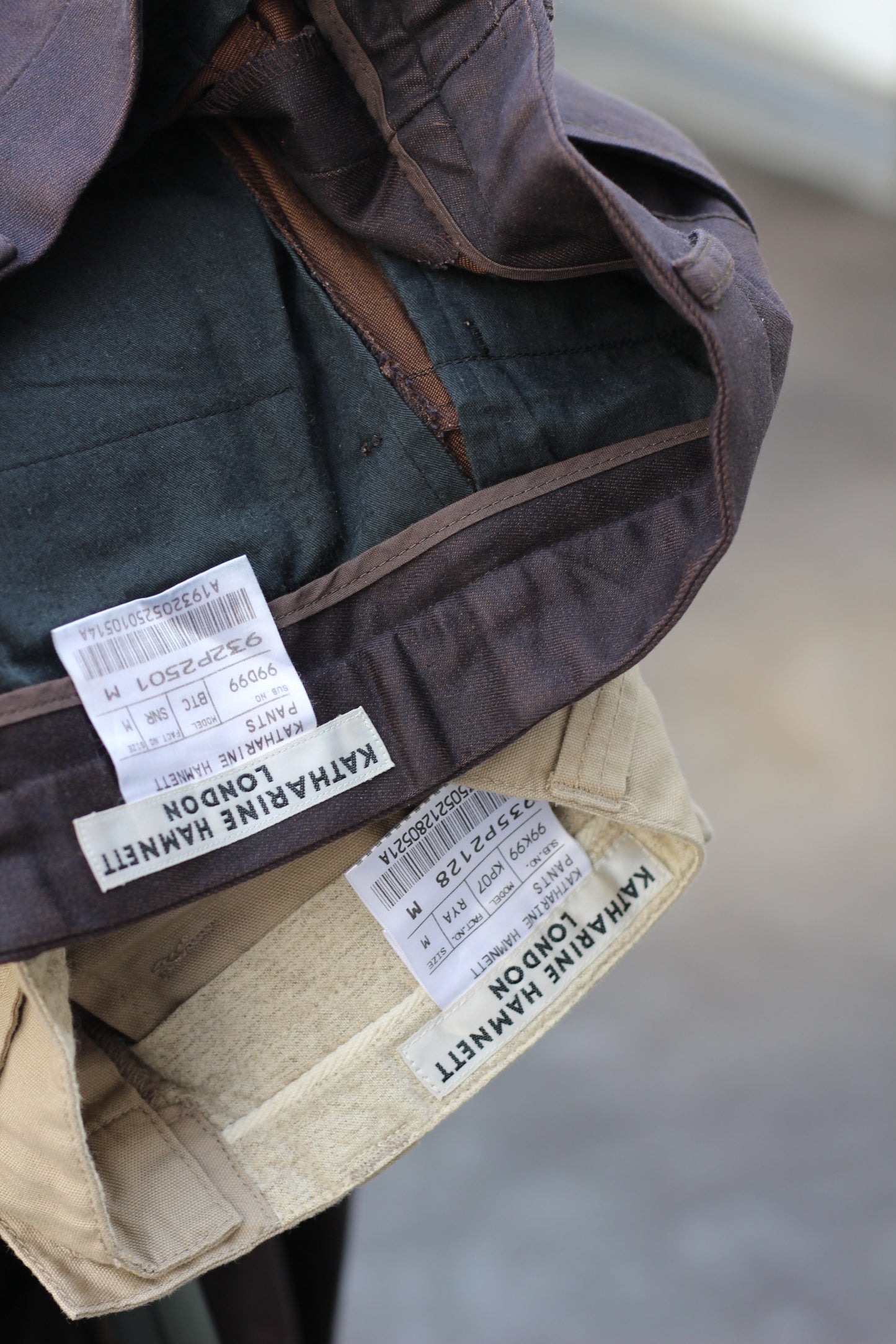 Y2K Katharine Hamnett London Bottoms x2点