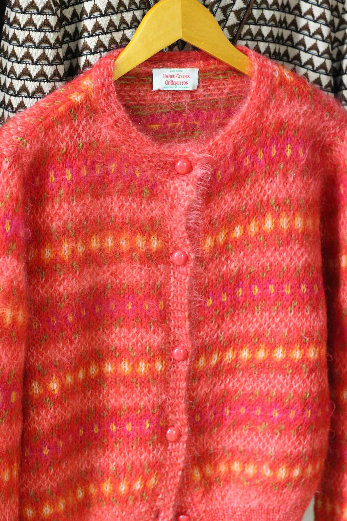 Vintage Made In Italy Women's Marble Design Knit & Cardigan x4点