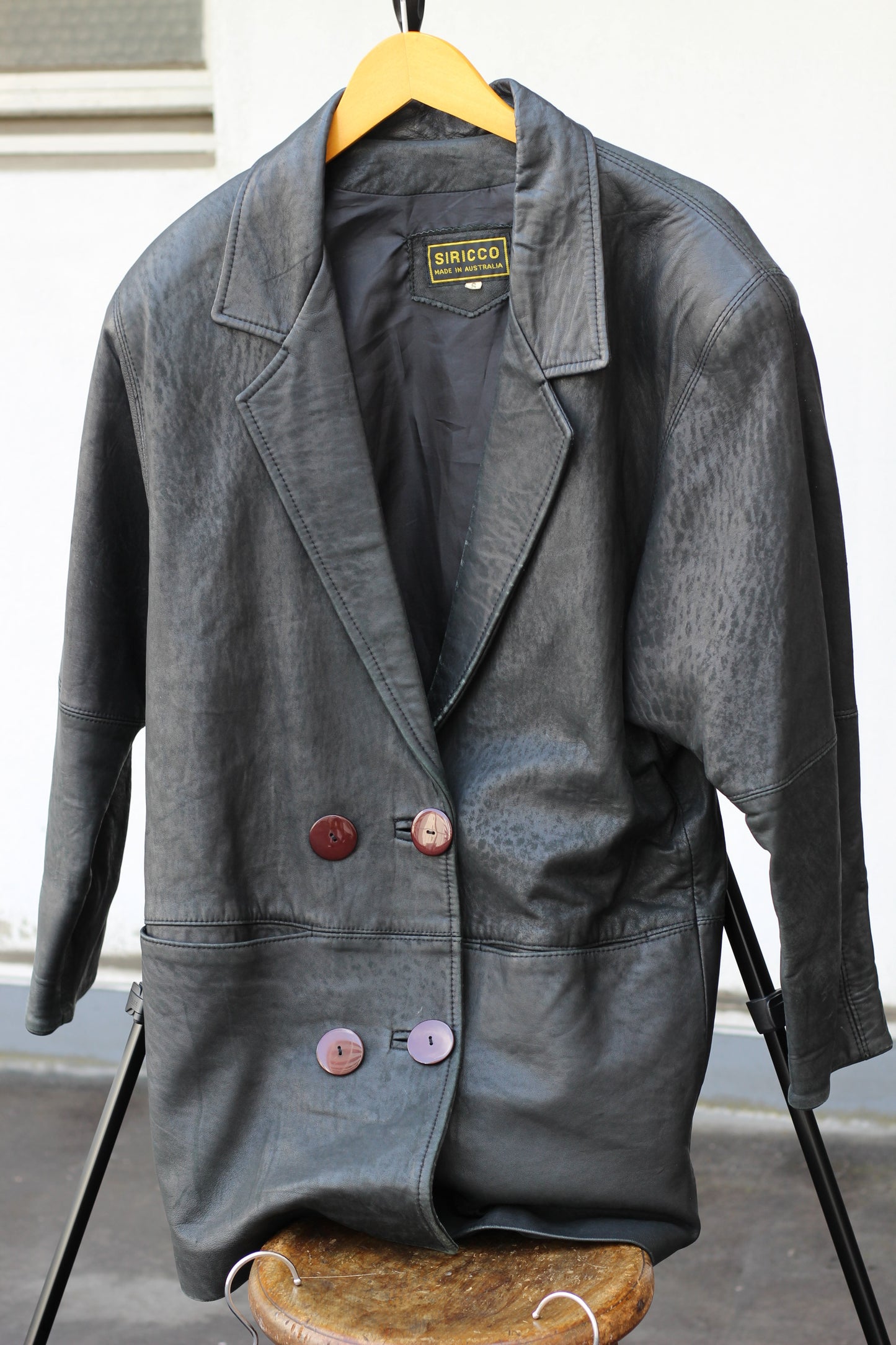 Vintage Made In Spain & Australia Leather Jacket x3点